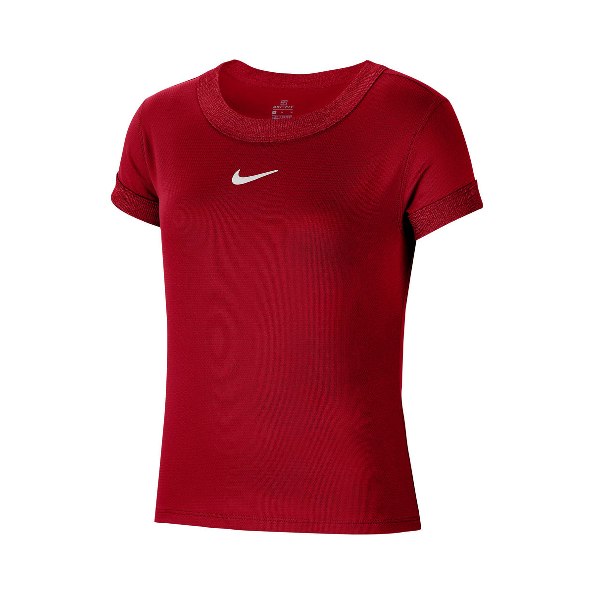Nike Court Dry  T-shirt Pige - mørkerød,