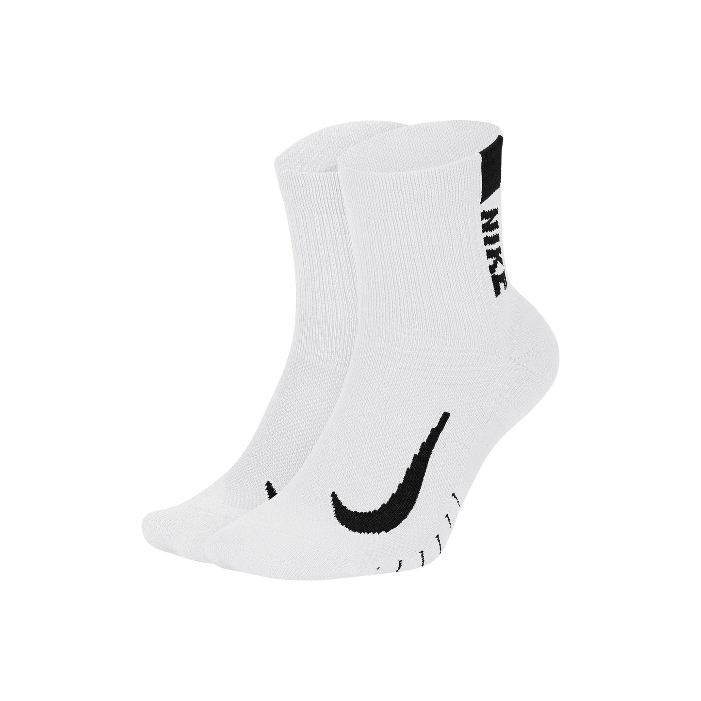 Nike Multiplier Løbesokker Pakke Med 2-Hvid,Sort