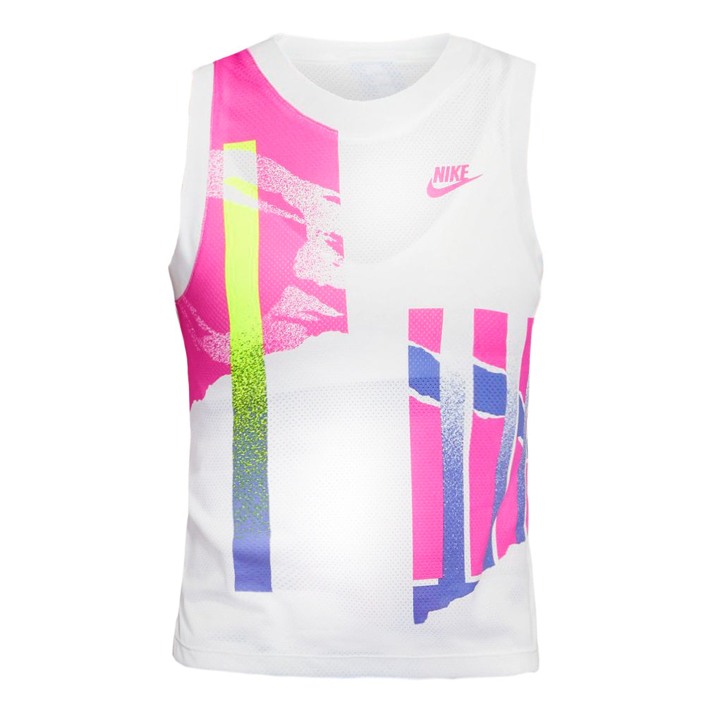 Nike Court Slam Tanktop Damer - hvid, flerfarvet