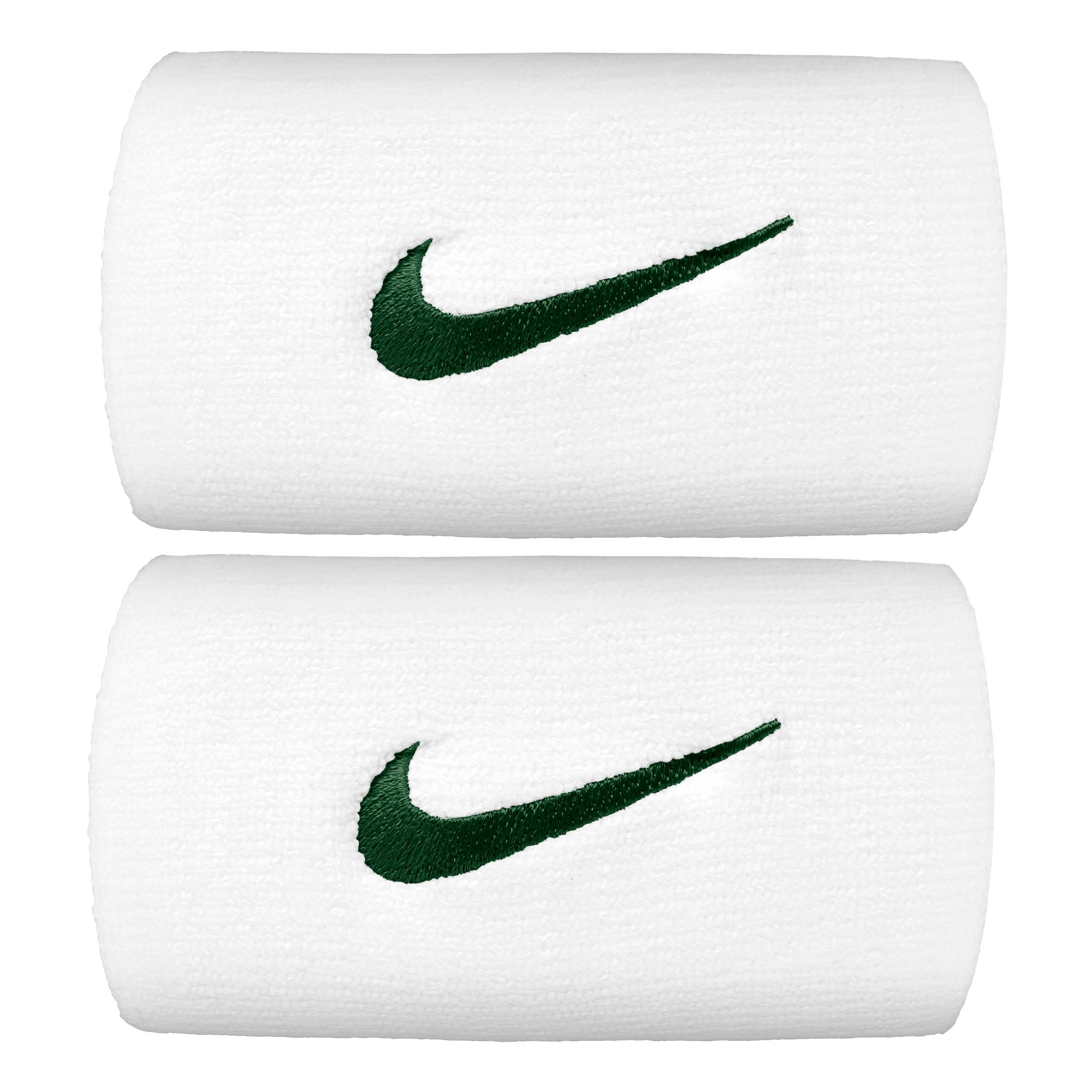 Nike Premier DW Svedbånd Pakke med 2 lang - hvid, mørkegrøn
