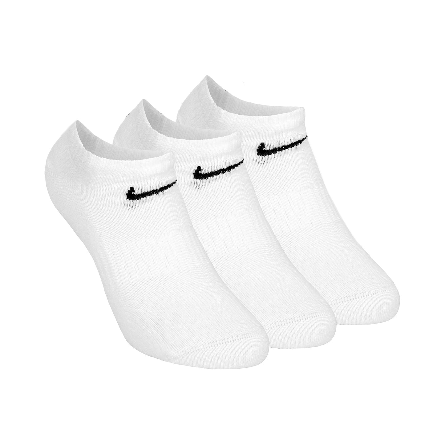 Nike Everyday Lightweight No Show Tennissokker Pakke med 3 Unisex - hvid, sort