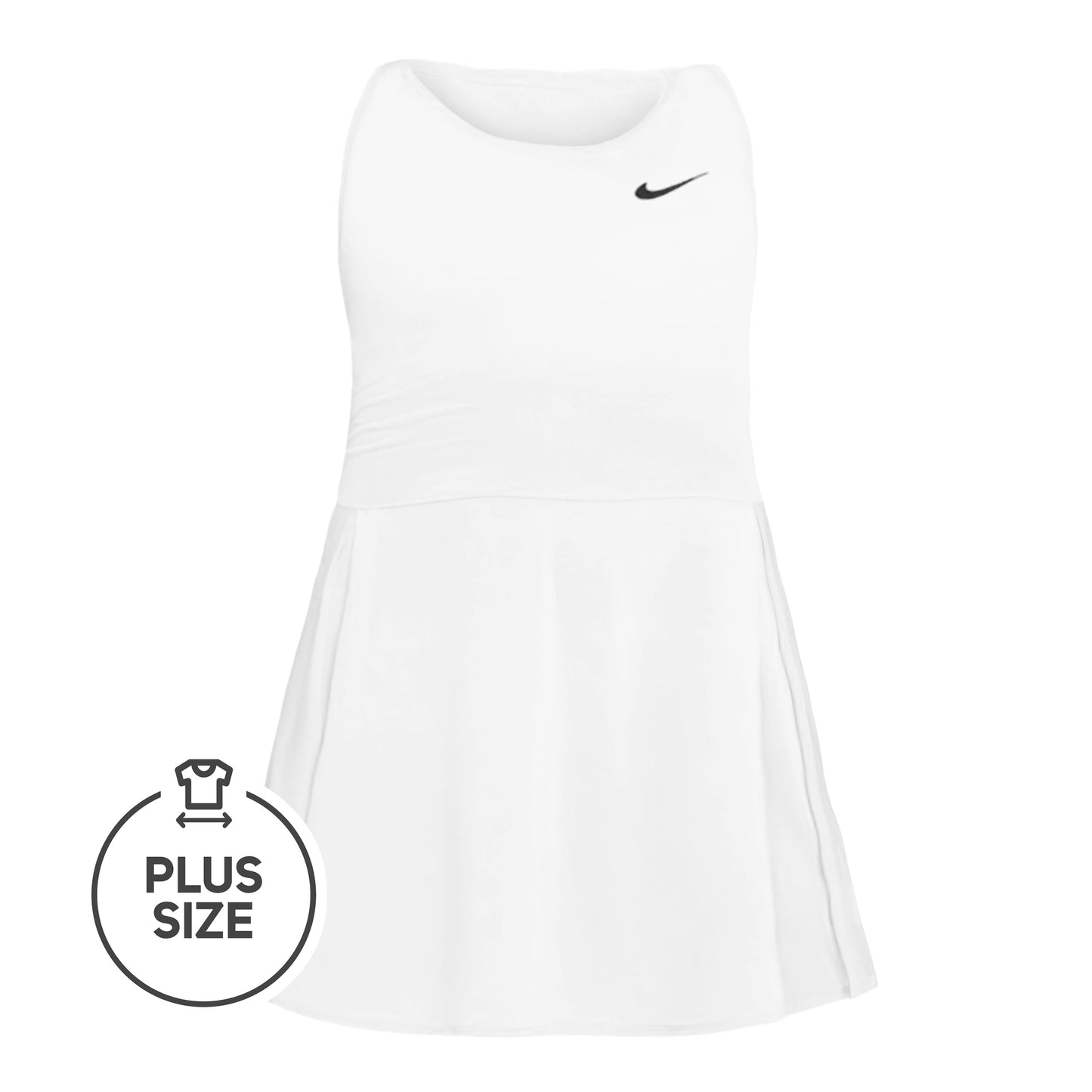 Nike Court Advantage Plus Size Kjole Damer - hvid,