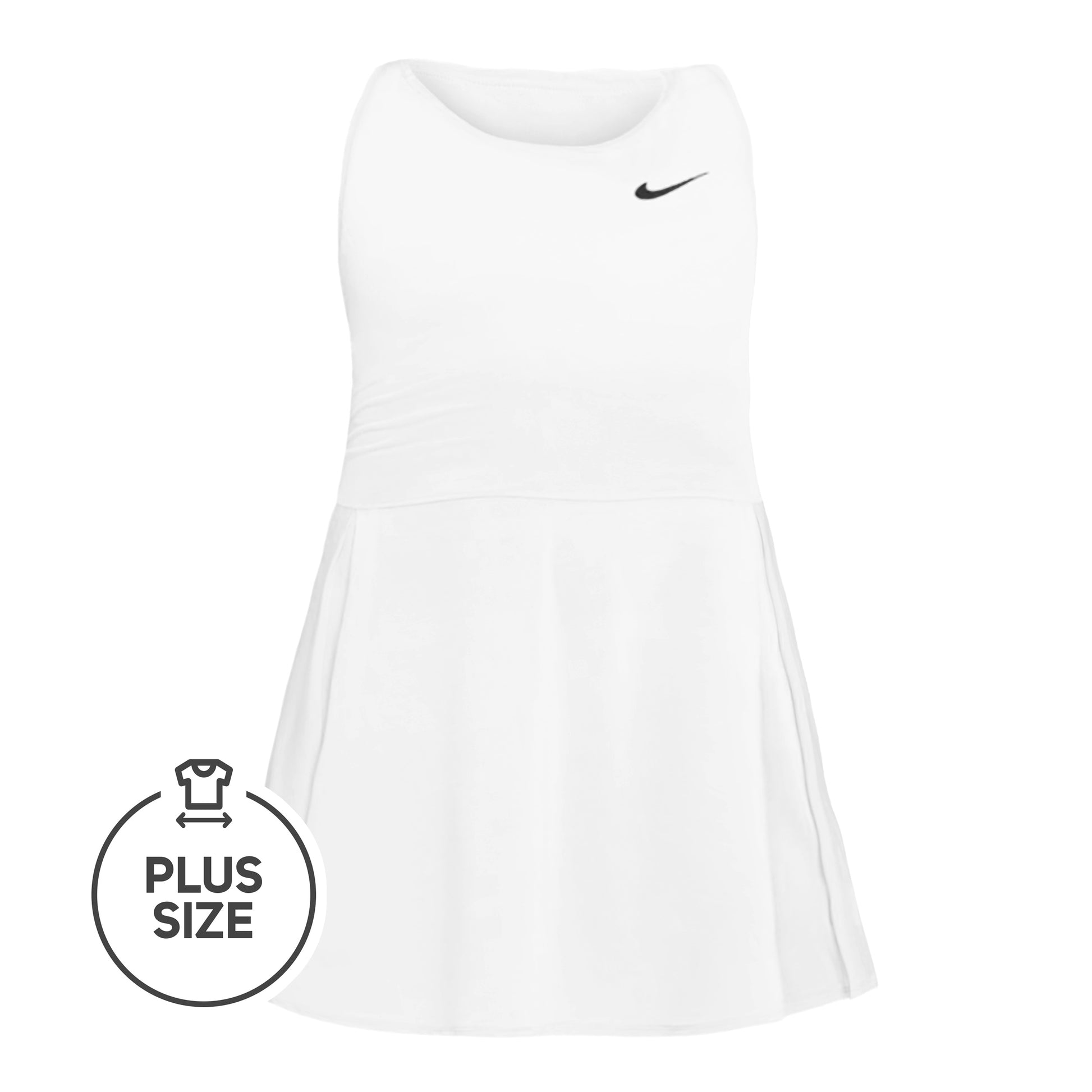 Nike Court Advantage Plus Size Kjole Damer - hvid,