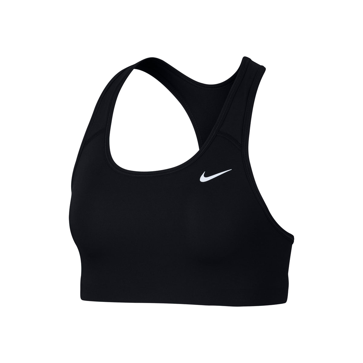 Nike Dri-Fit Swoosh Sports-BH Damer - sort, hvid