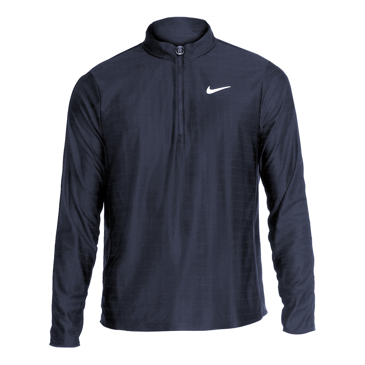 Nike Dri-Fit Half-Zip Shirt, langærmet Herrer - mørkeblå,