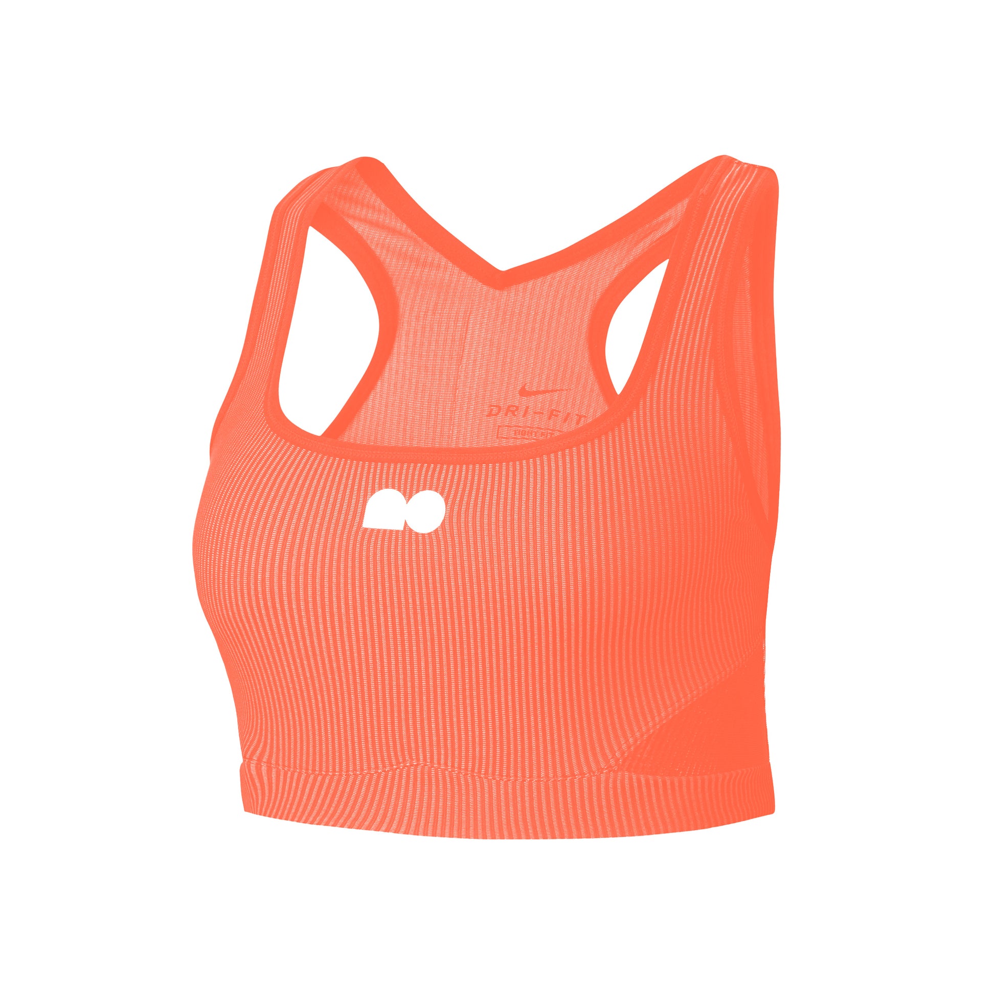 Nike Court NJC Naomi Osaka Crop Tanktop Damer - orange, hvid