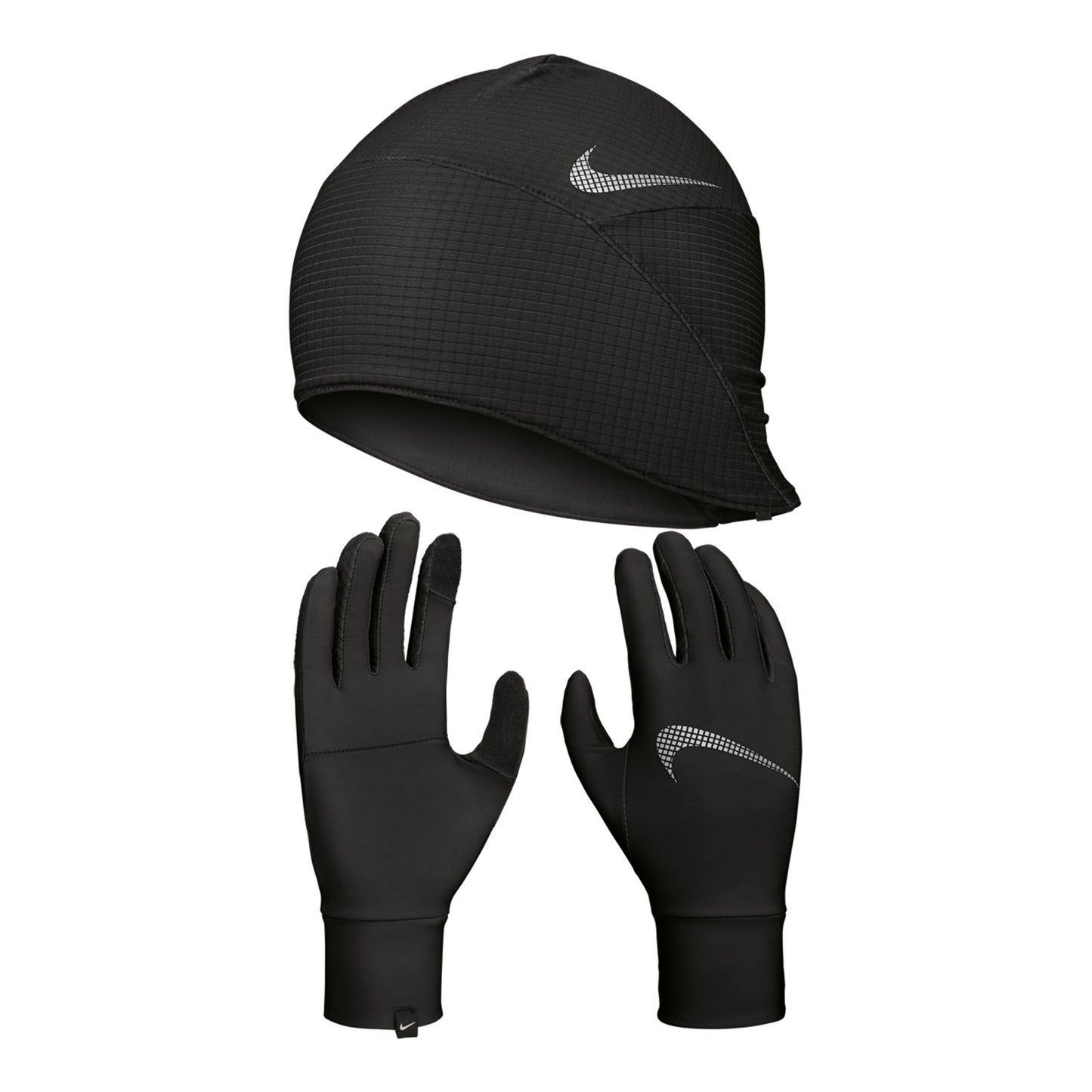 Nike Essential Running Set Laufmütze + Løbehandsker Damer-sort,hvid