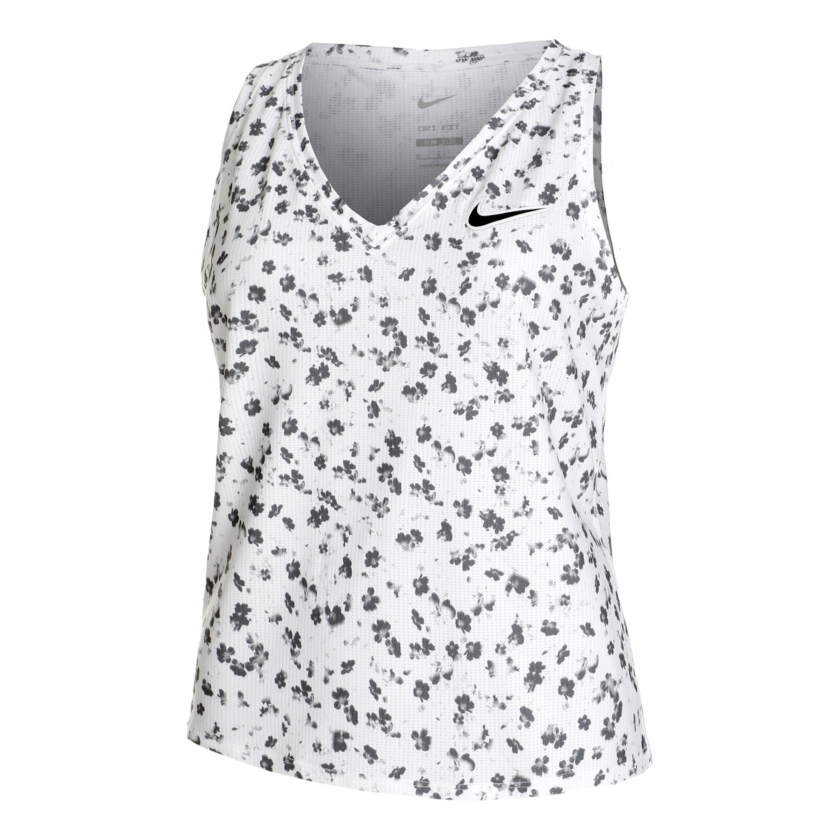 Nike Dri-Fit Printed Tanktop Damer - hvid, sort