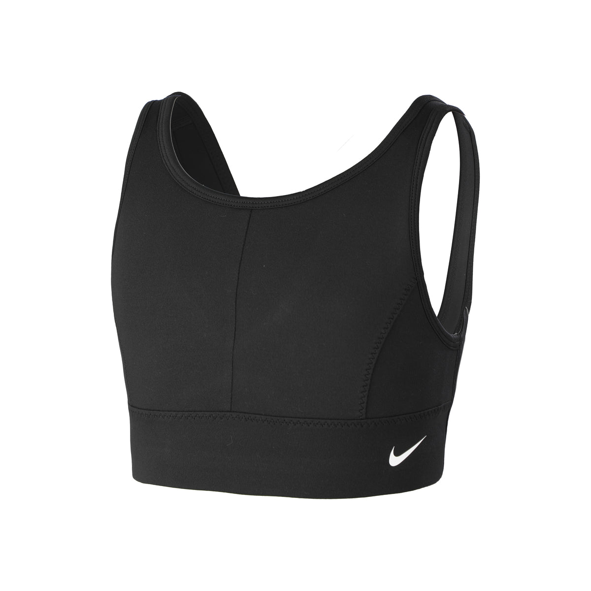 Nike Dri-Fit Swoosh Luxe Sports-BH Pige - sort, hvid