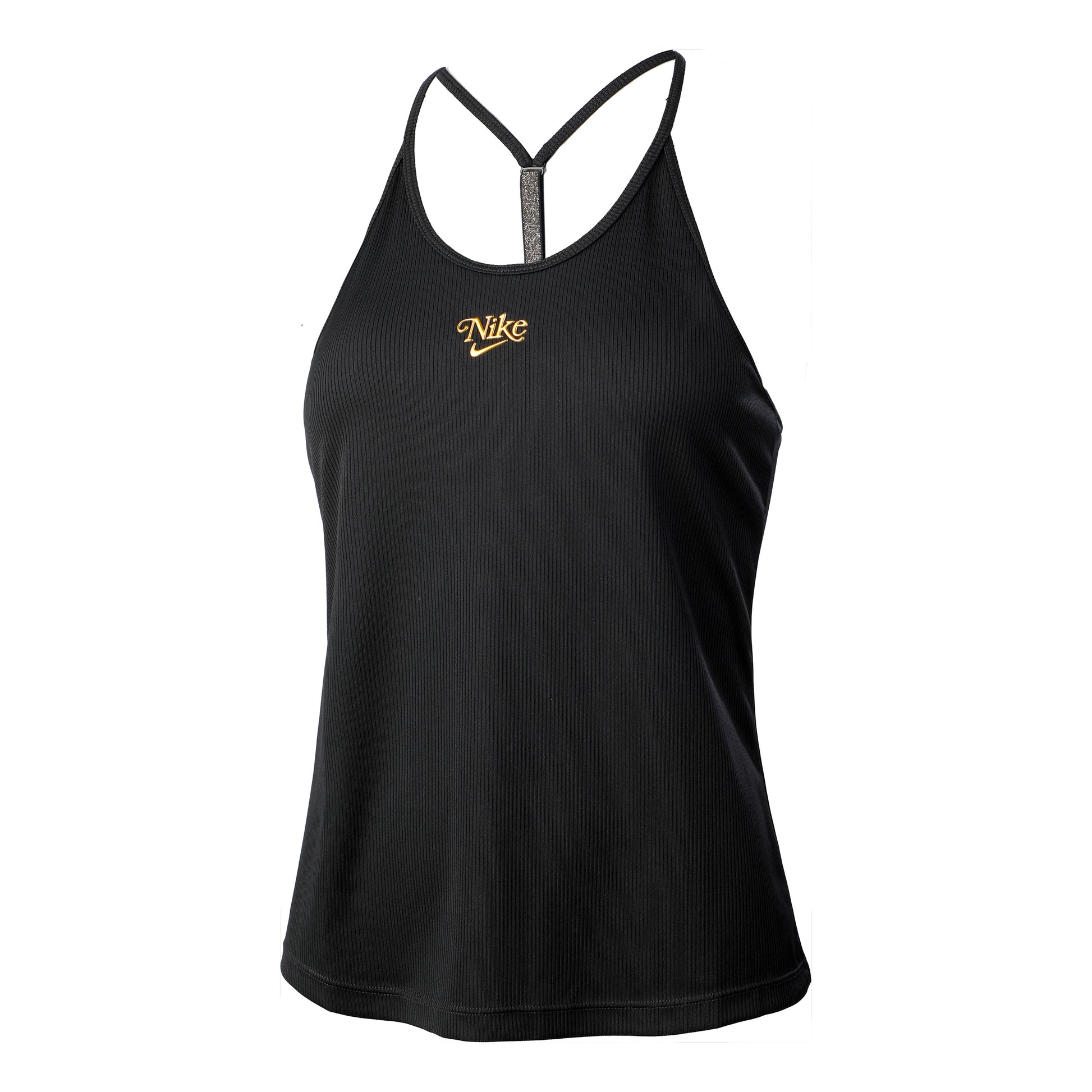 Nike Elastika Tanktop Damer - sort, guld