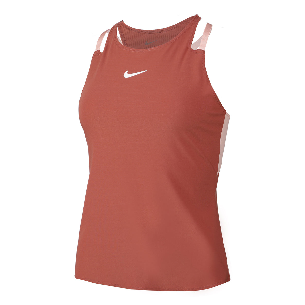 Nike Court Dri-Fit Tanktop Damer - mørkerød, koral