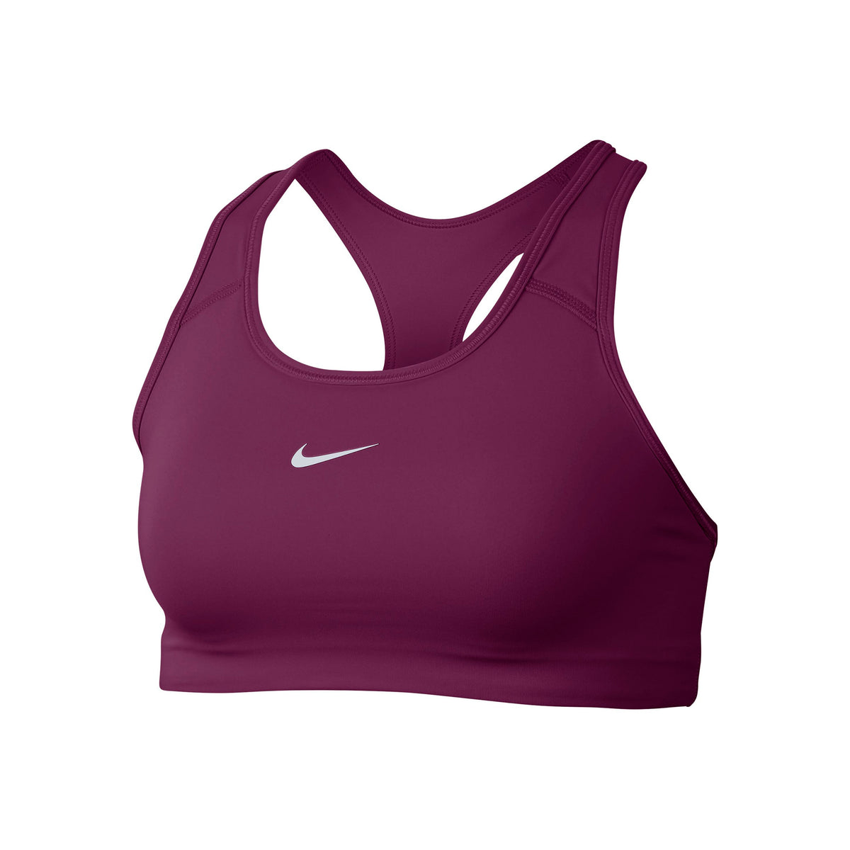Nike Dri-Fit Swoosh Sports-BH Damer - berry,