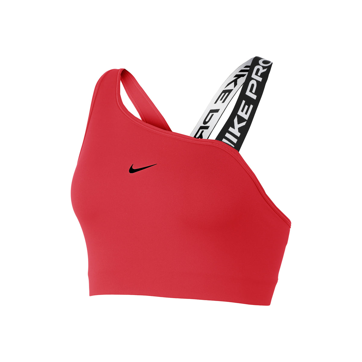 Nike Dri-Fit Swoosh Sports-BH Damer - rød, sort