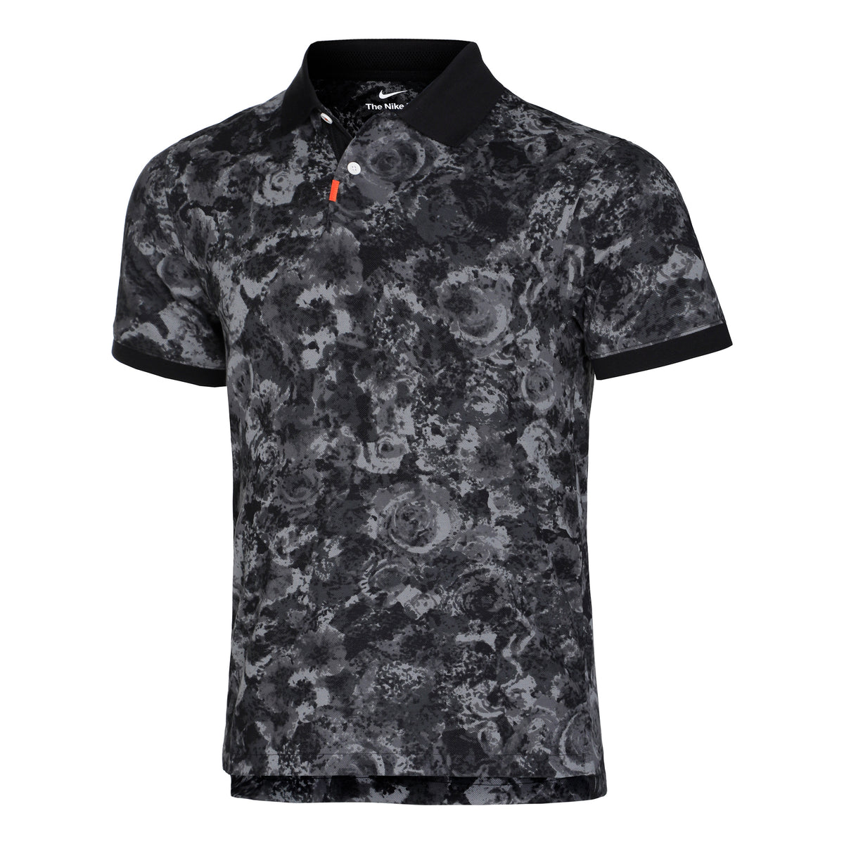 Nike Dri-Fit Printed Slim LN Polo Herrer - sort, grå