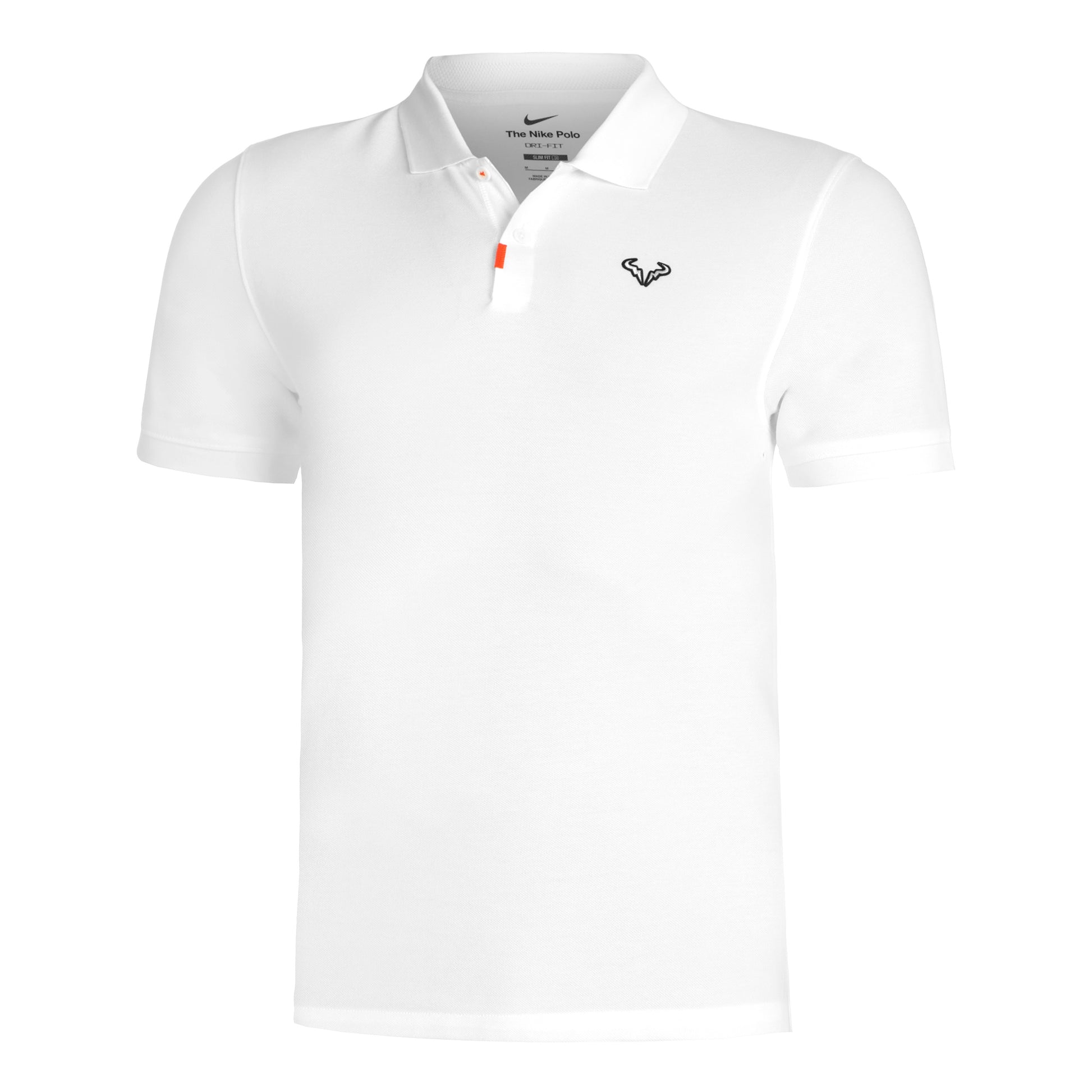 Nike Dri-Fit RAFA Slim Polo Herrer - hvid, sort