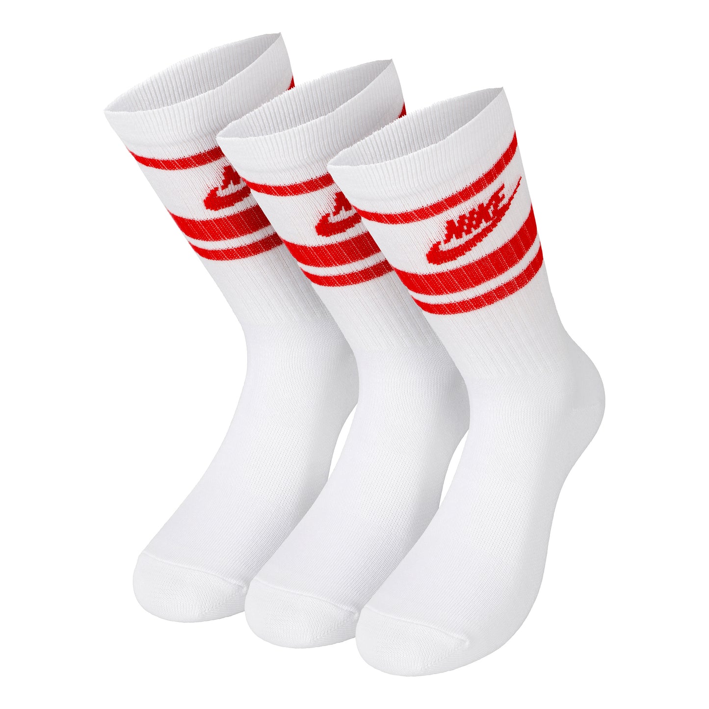 Nike Sportswear Everyday Essential Tennissokker Pakke Med 3-Hvid,Rød