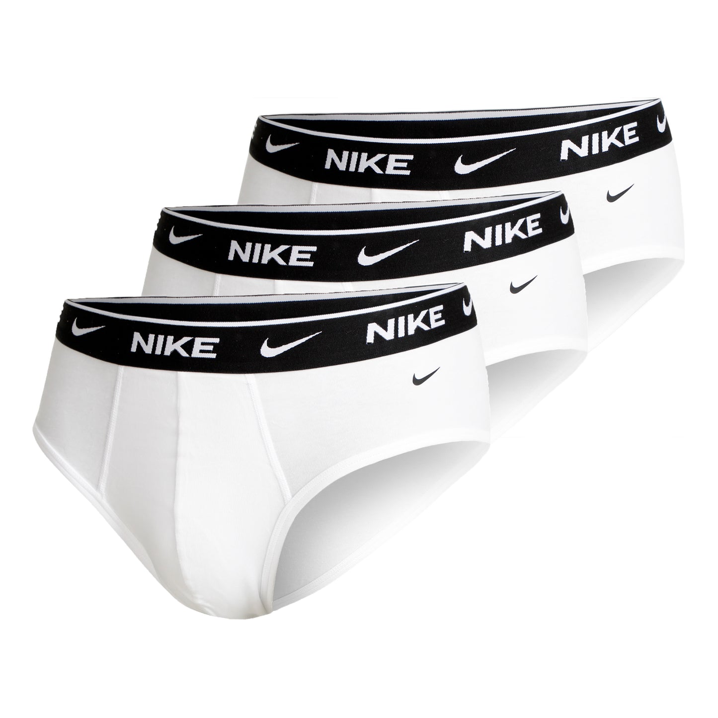 Nike Everyday Cotton Stretch Brief Trusse Pakke med 3 Herrer - hvid,