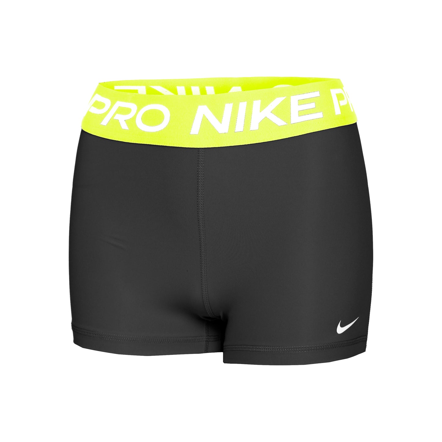 Nike Performance Pro 365 3in Boldshorts Damer - sort, neongul