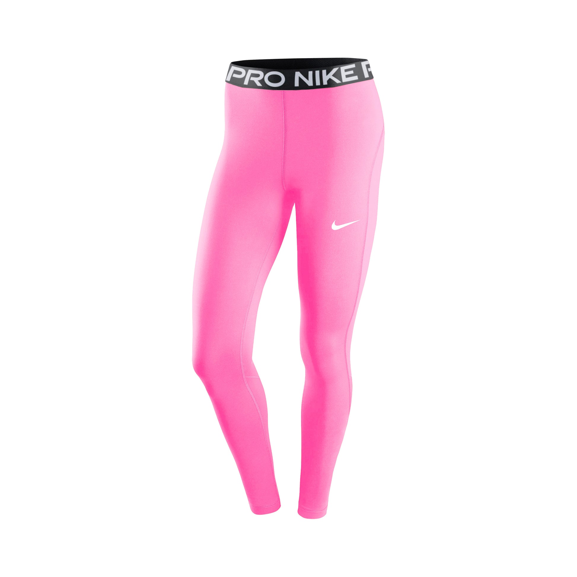Nike Pro Stramme løbebukser Pige - neonpink, sort