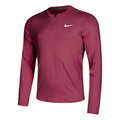 Court Dri-Fit Half-Zip Shirt, langærmet Herrer - berry,