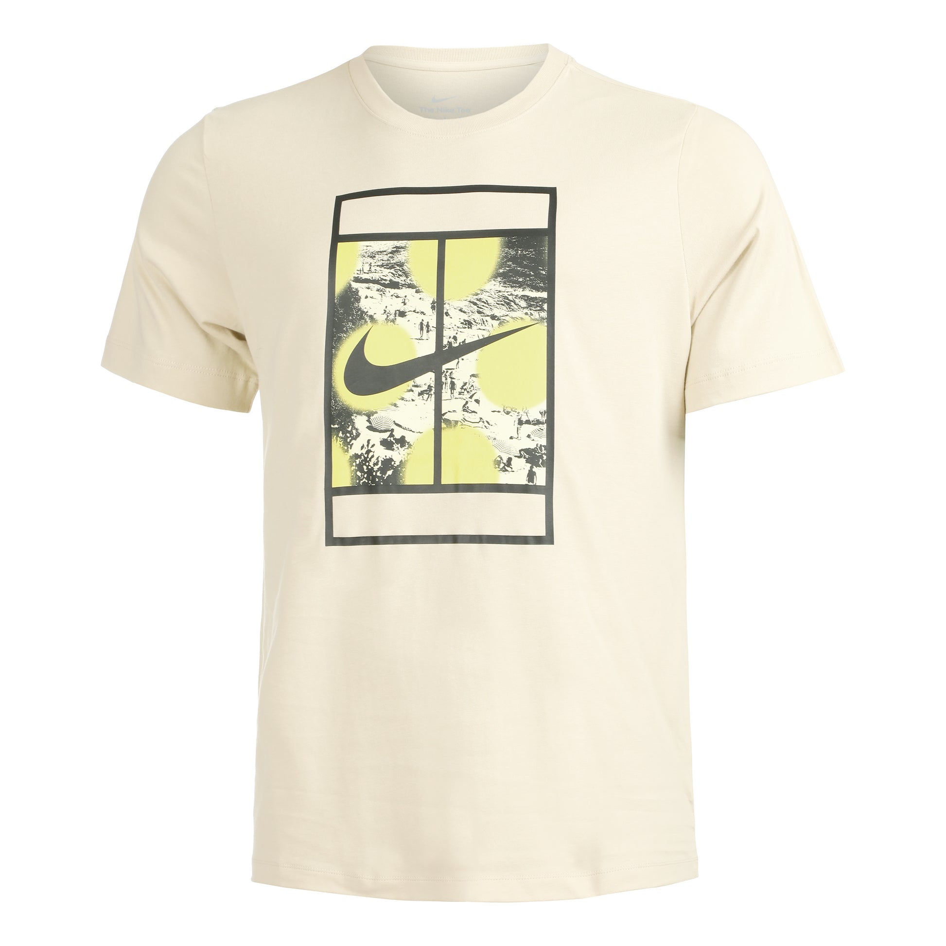 Nike Court Heritage RG T-shirt Herrer - beige, flerfarvet