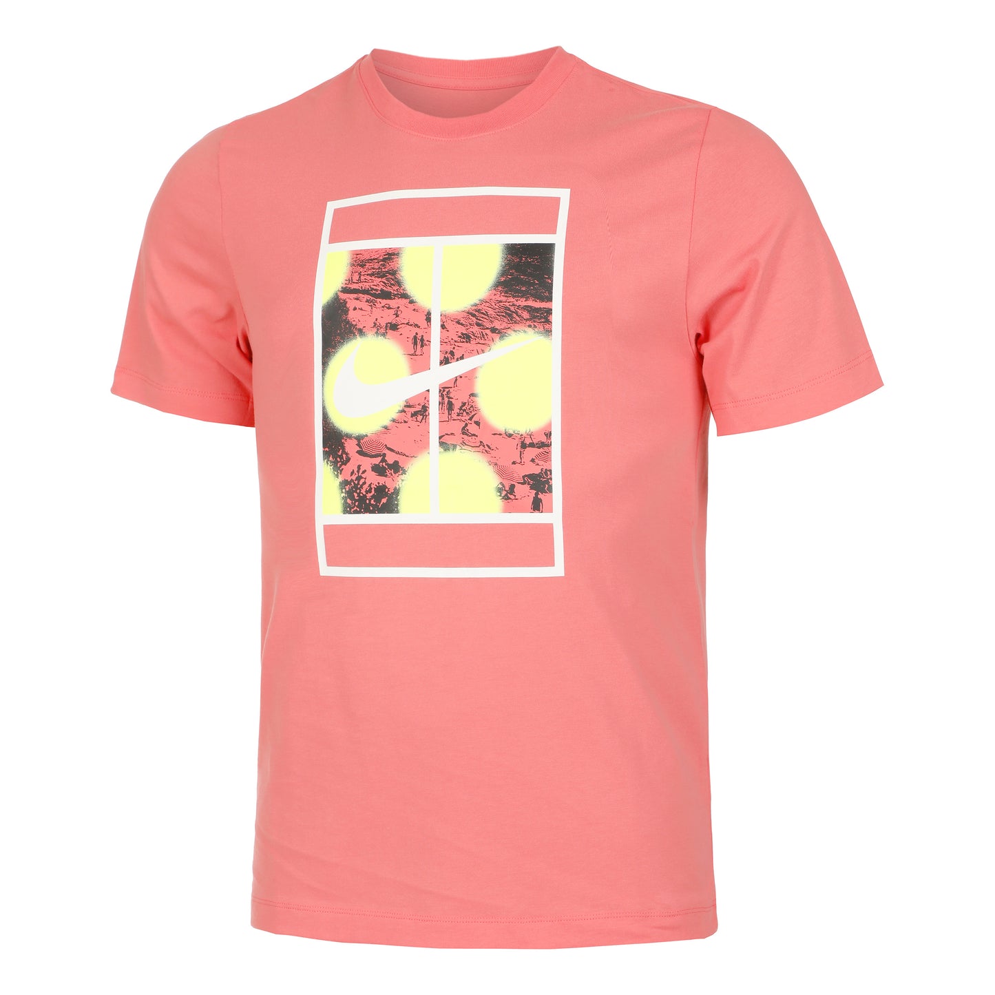 Nike Court Heritage RG T-shirt Herrer - pink, flerfarvet