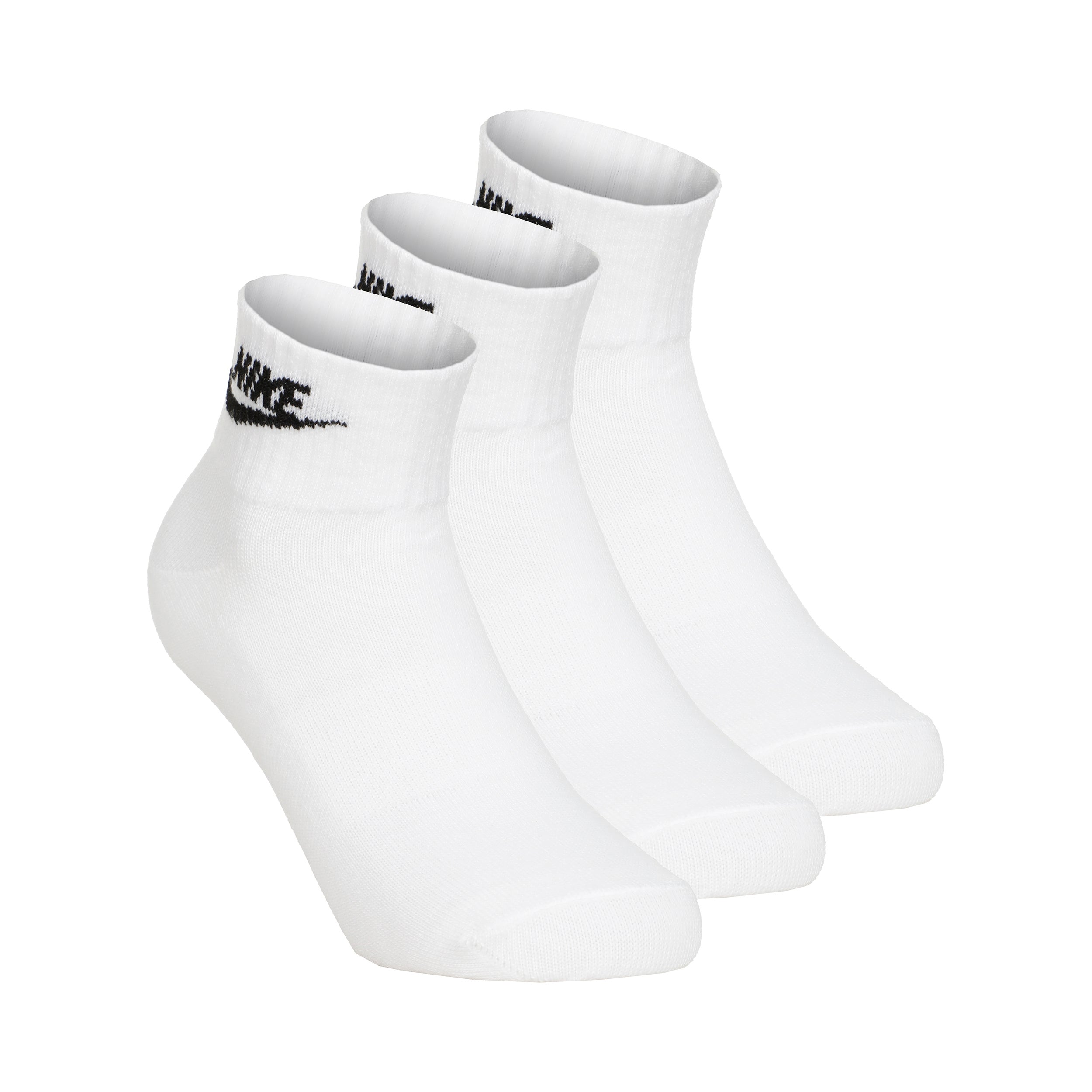 Nike New Essential Ankle Tennissokker Pakke med 3 Unisex - hvid,