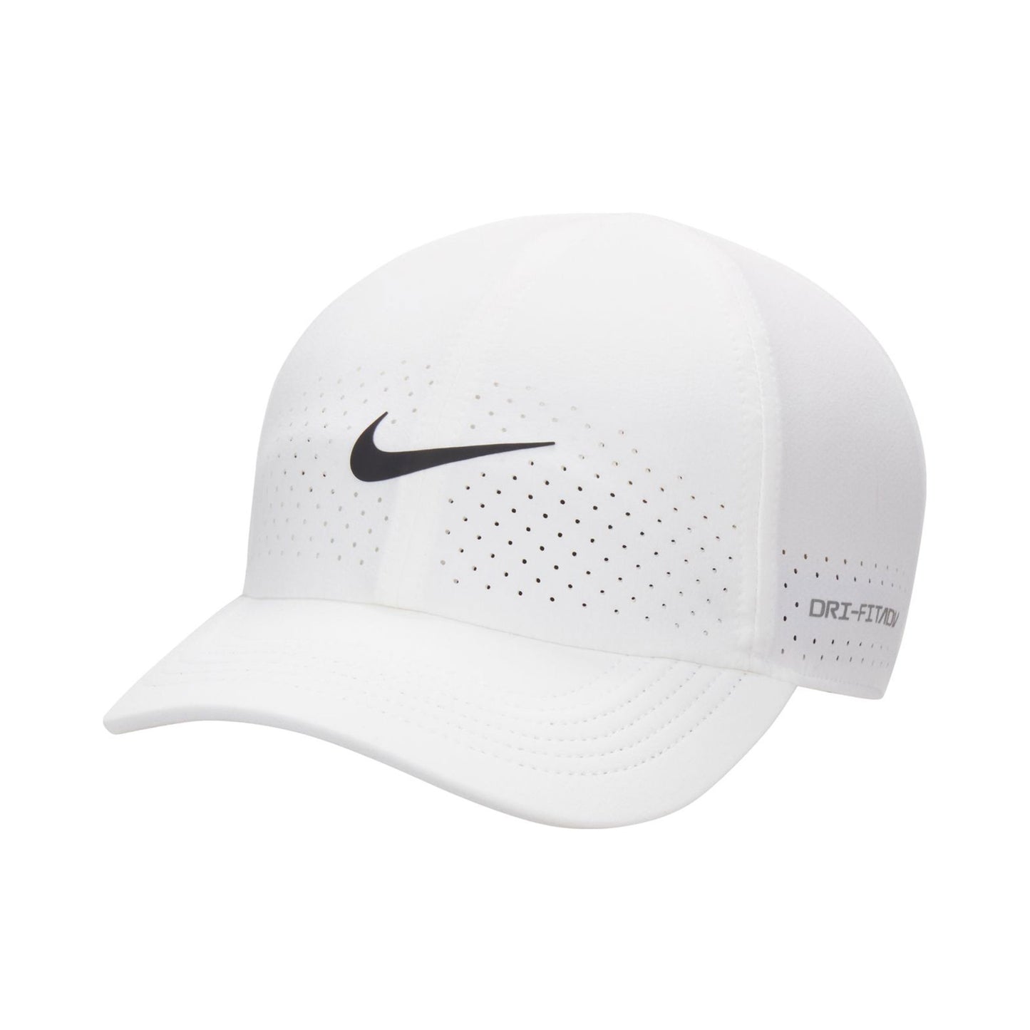 Nike Dri-Fit Advantage Club Cap Unisex-hvid, sort