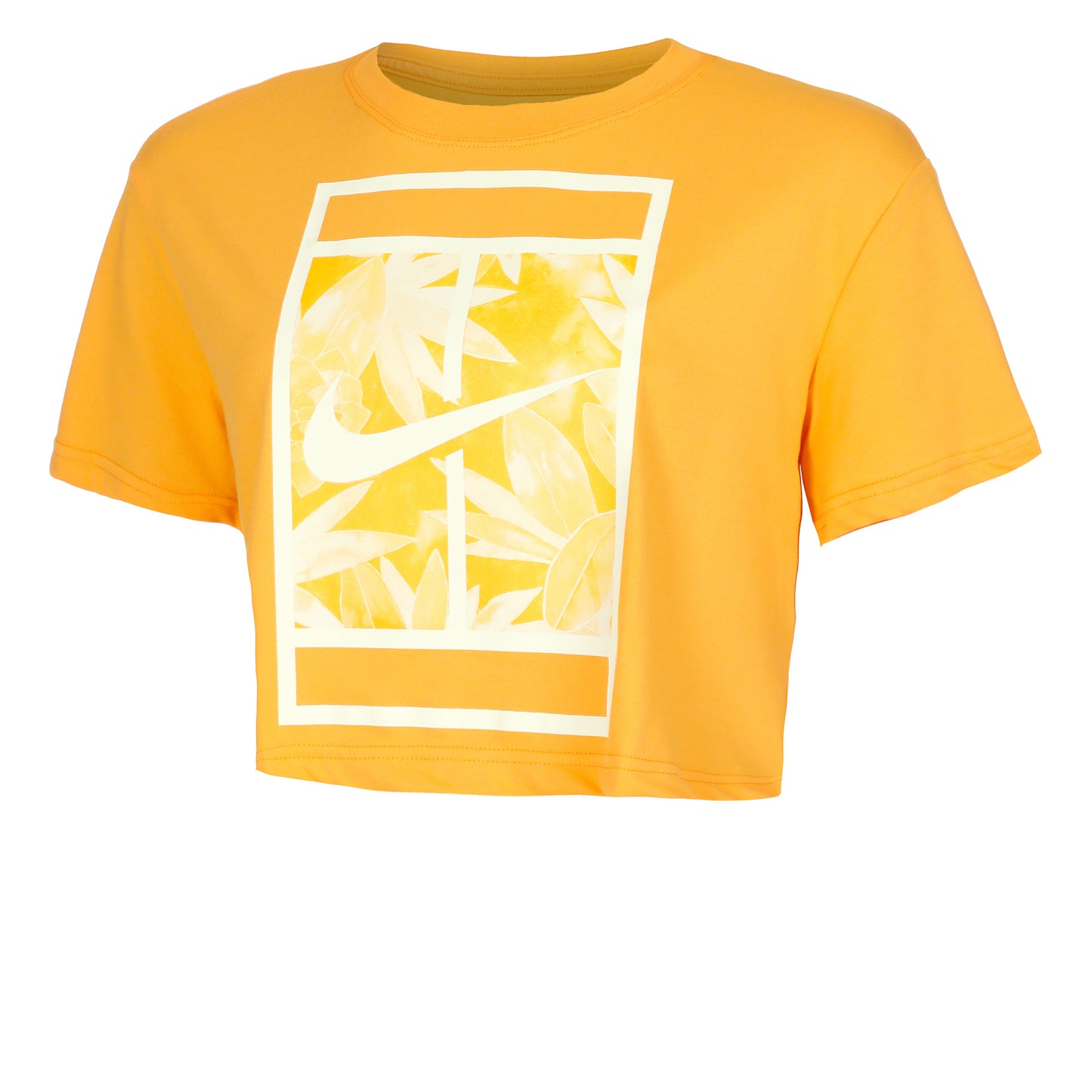 Nike Dri-Fit Slam Crop T-shirt Damer - gul, hvid