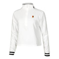 Dri-Fit Court Heritage 1/4 Zip Shirt, langærmet Damer - hvid,