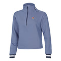 Dri-Fit Court Heritage 1/4 Zip Shirt, langærmet Damer - blå-grå,