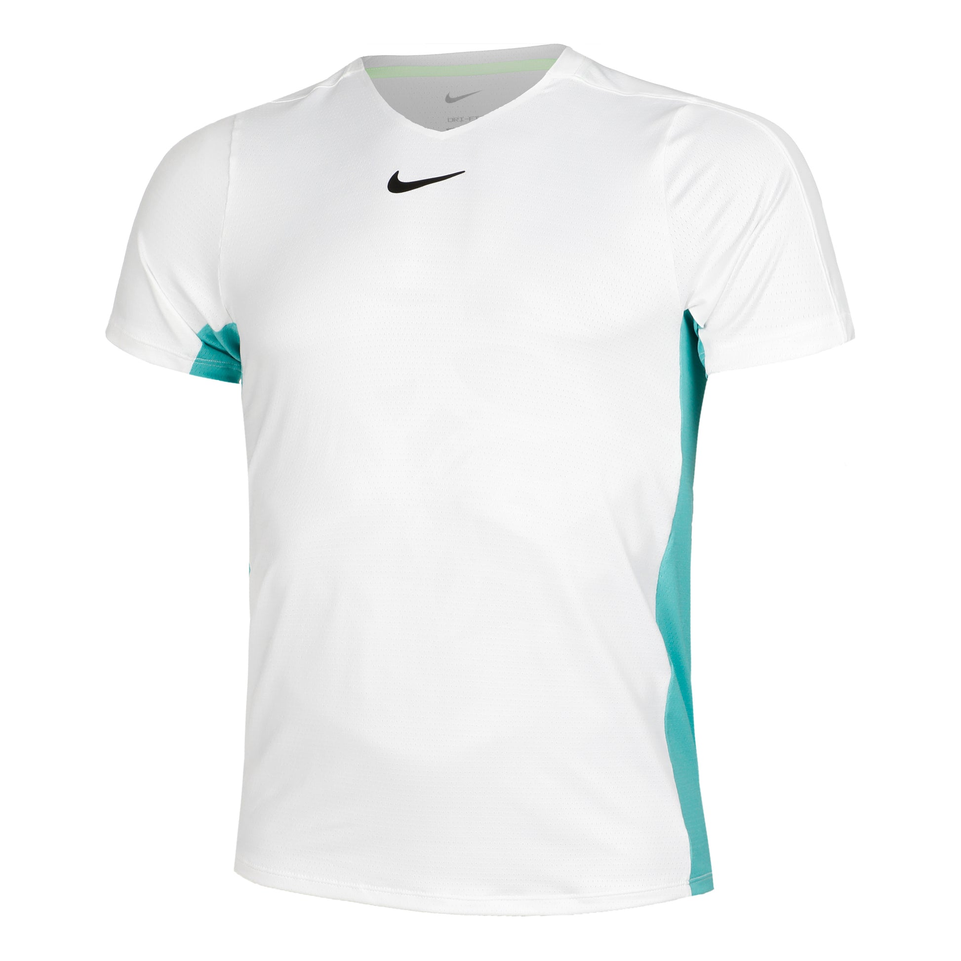 Nike Dri-Fit Court Printed T-shirt Herrer-Hvid,Turkis