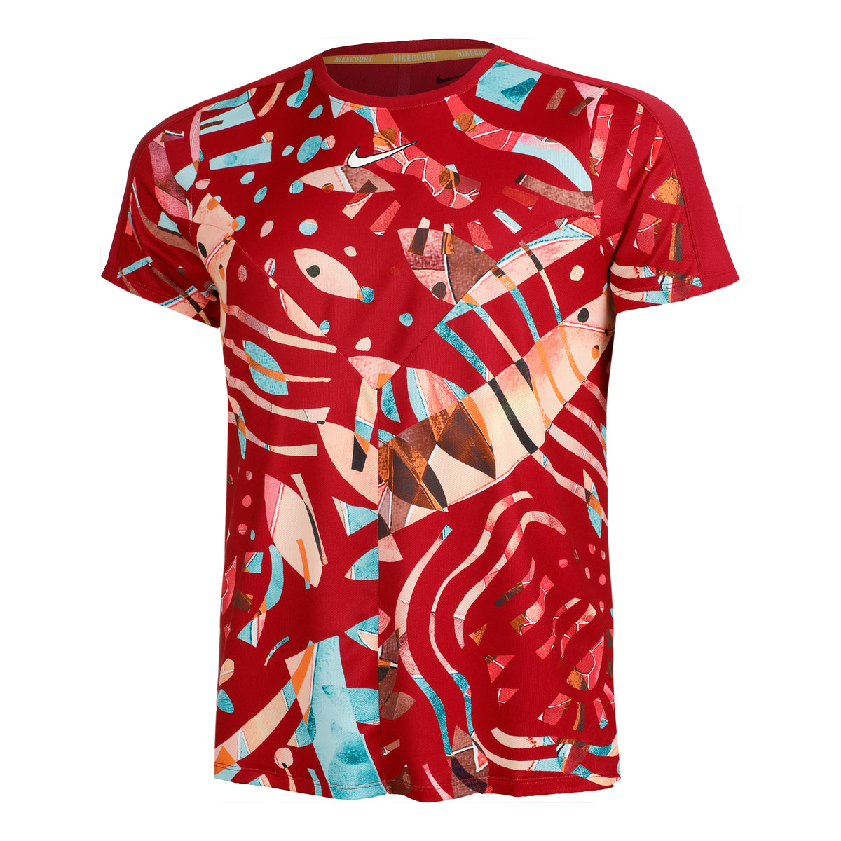 Nike Dri-Fit Court Slam T-shirt Herrer - berry, flerfarvet