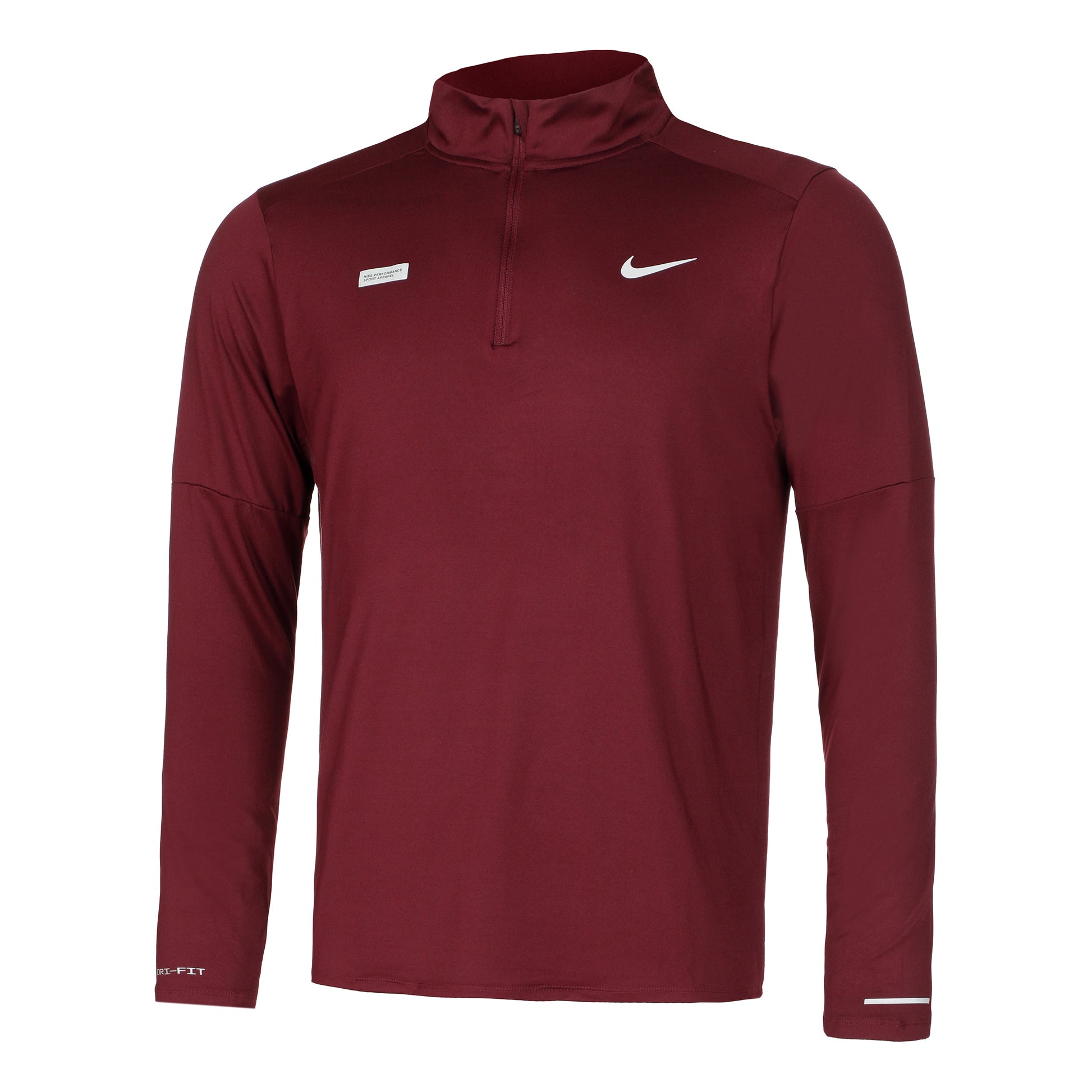 Nike Dri-FIT Element Flash Half-Zip Løbetrøje Herrer - rød, sølv