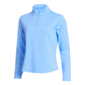 Dri-Fit One Standard Half-Zip Shirt, langærmet Damer - lyseblå,