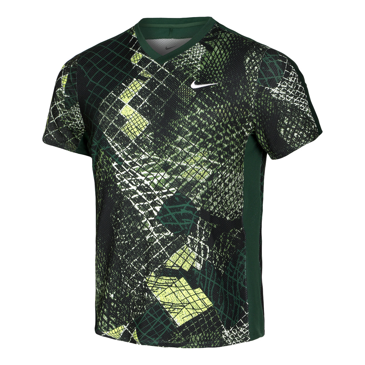 Nike Dri-Fit Court Novelty T-shirt Herrer - mørkegrøn, flerfarvet