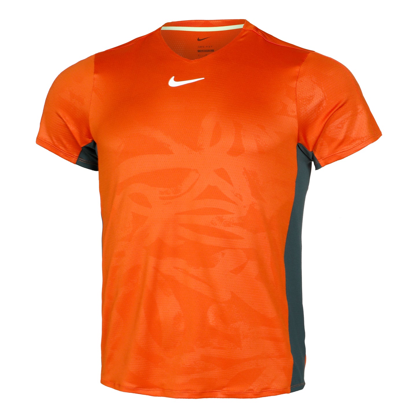 Nike Dri-Fit Court Printed T-shirt Herrer - orange, grøn