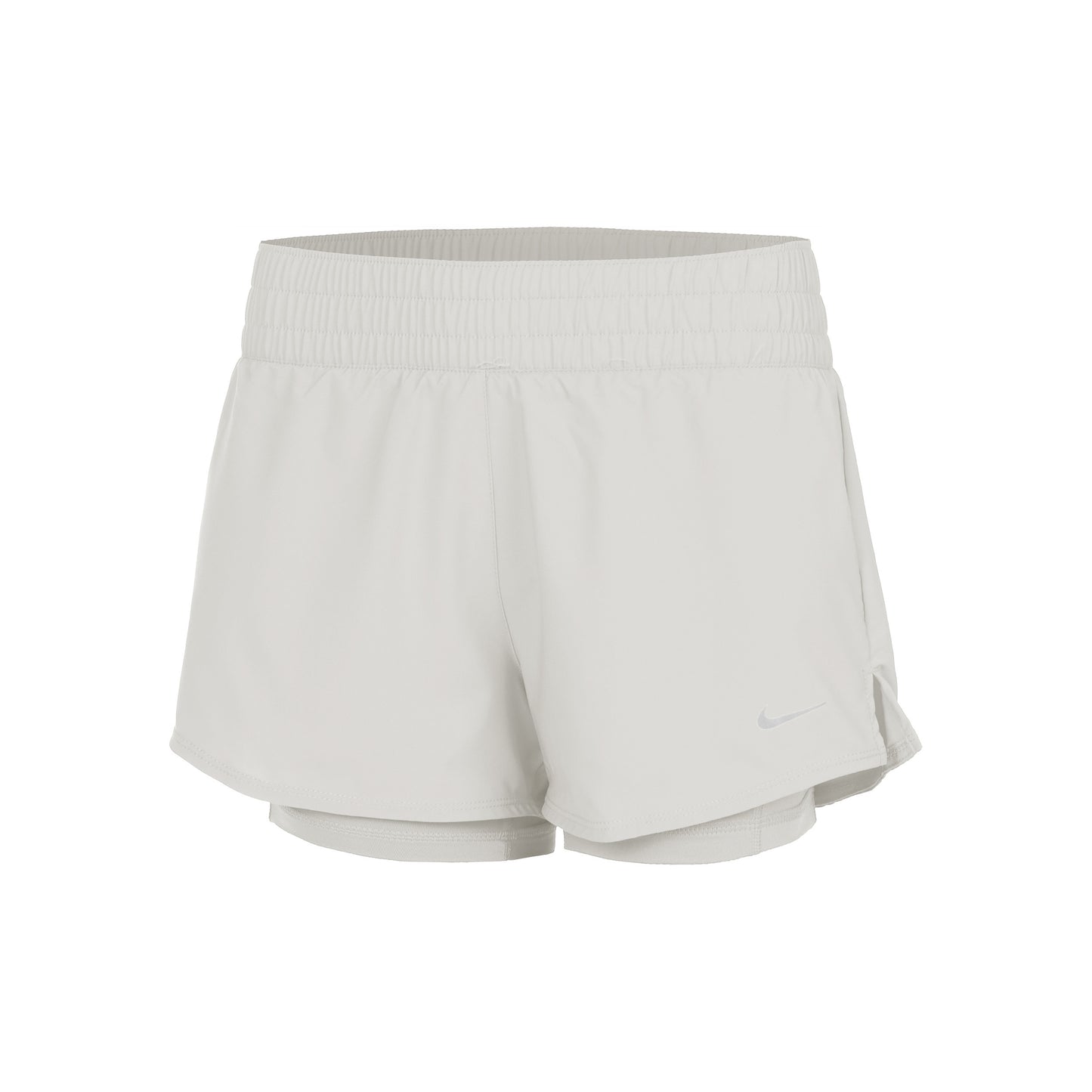 Nike Dri-Fit One Mid Rise 2in1 3in Shorts Damer - creme,