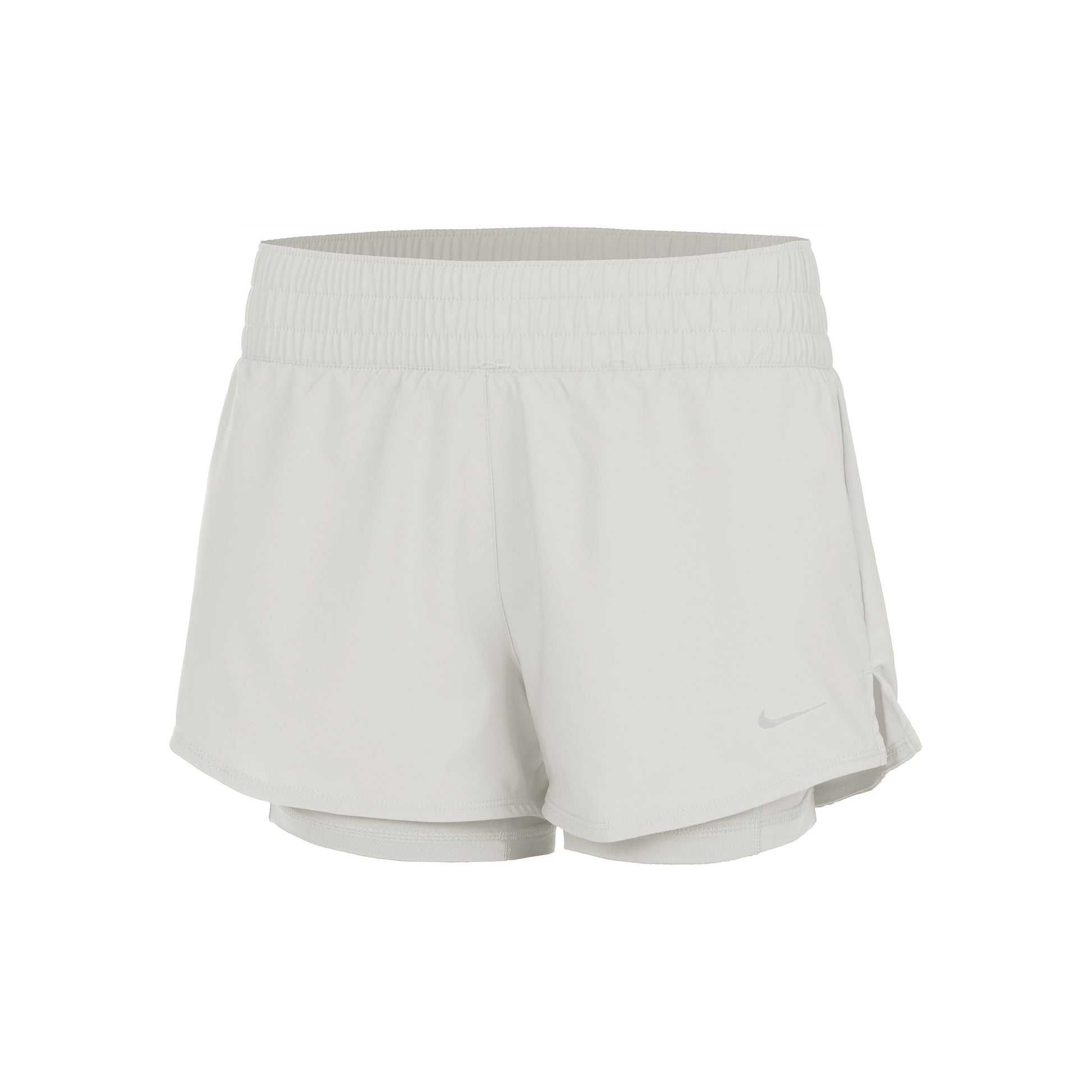 Nike Dri-Fit One Mid Rise 2in1 3in Shorts Damer - creme,