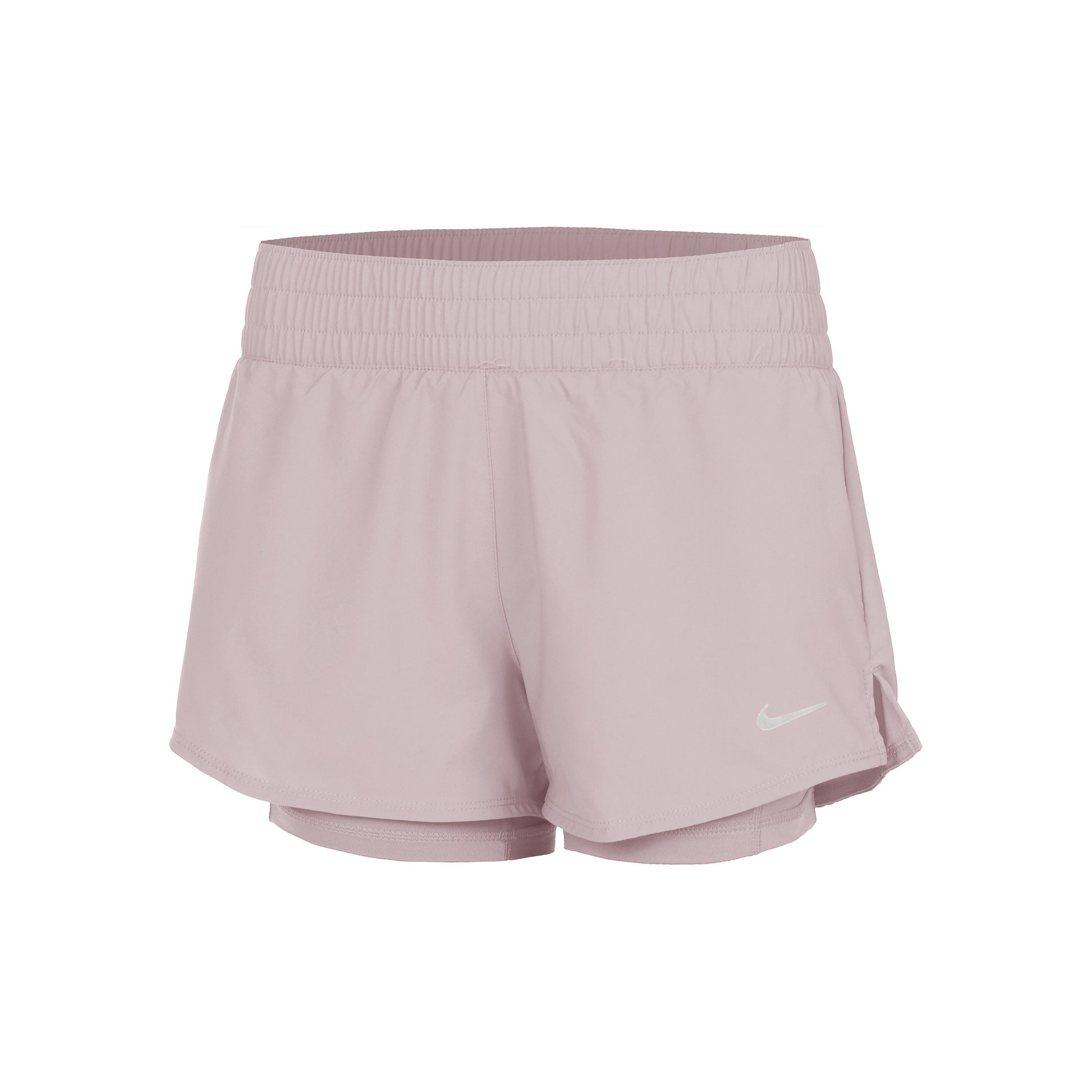 Nike Dri-Fit One Mid Rise 2in1 3in Shorts Damer - beige,