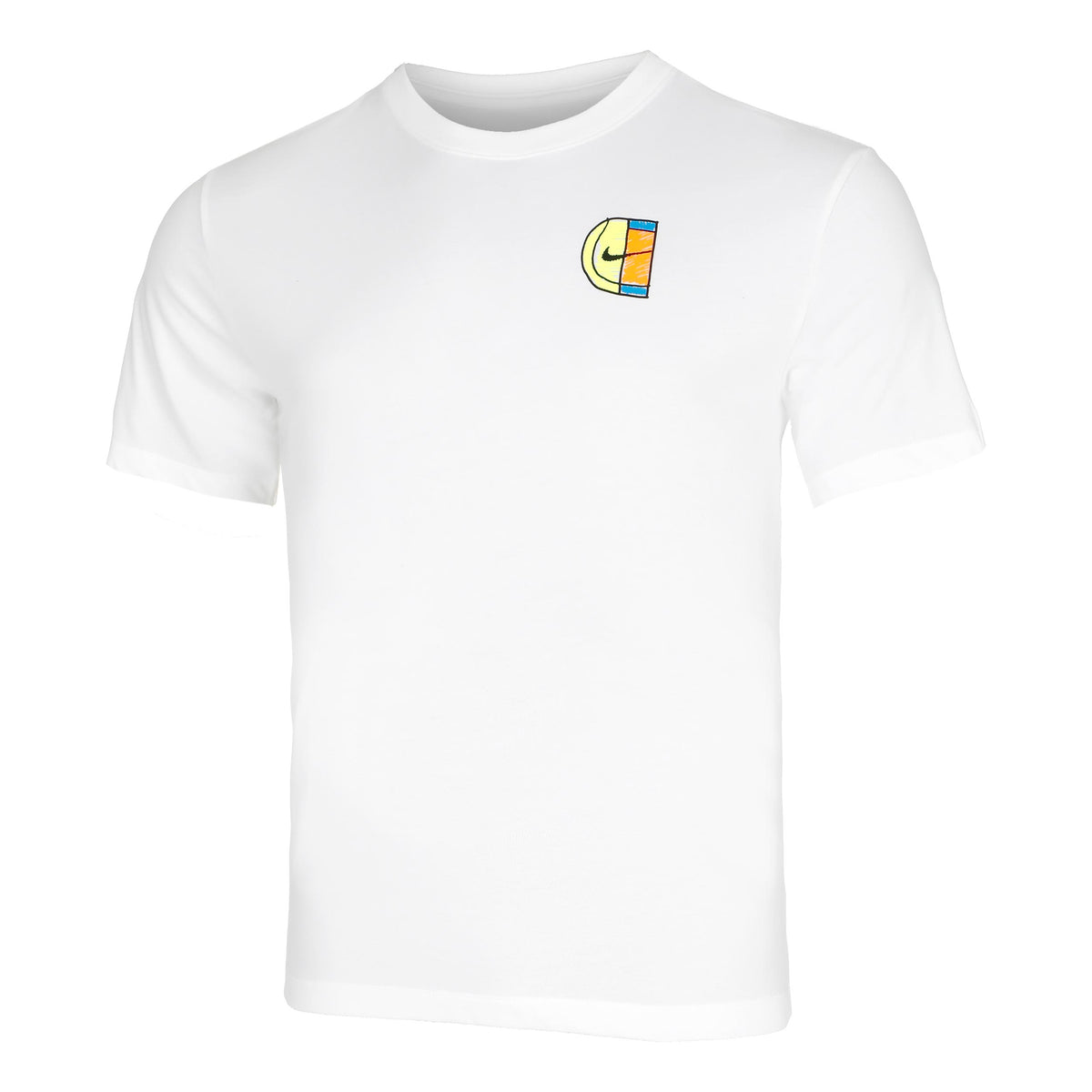 Nike Court Dri-Fit  Open T-shirt Herrer - hvid,