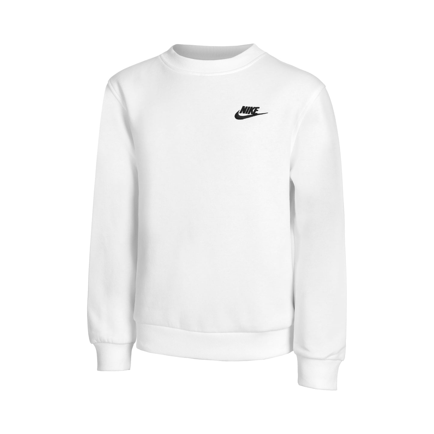 Nike Club Fleece Shirt, langærmet Børn - hvid,
