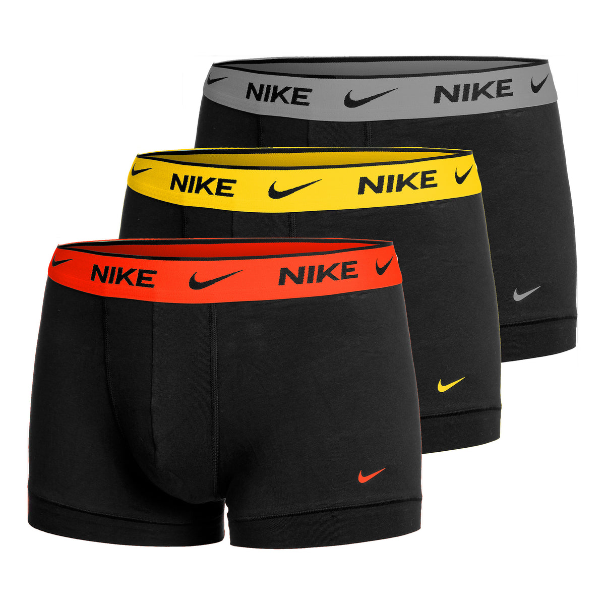 Nike E-Day Cotton Stretch Boksershorts Pakke med 3 Herrer - sort, flerfarvet