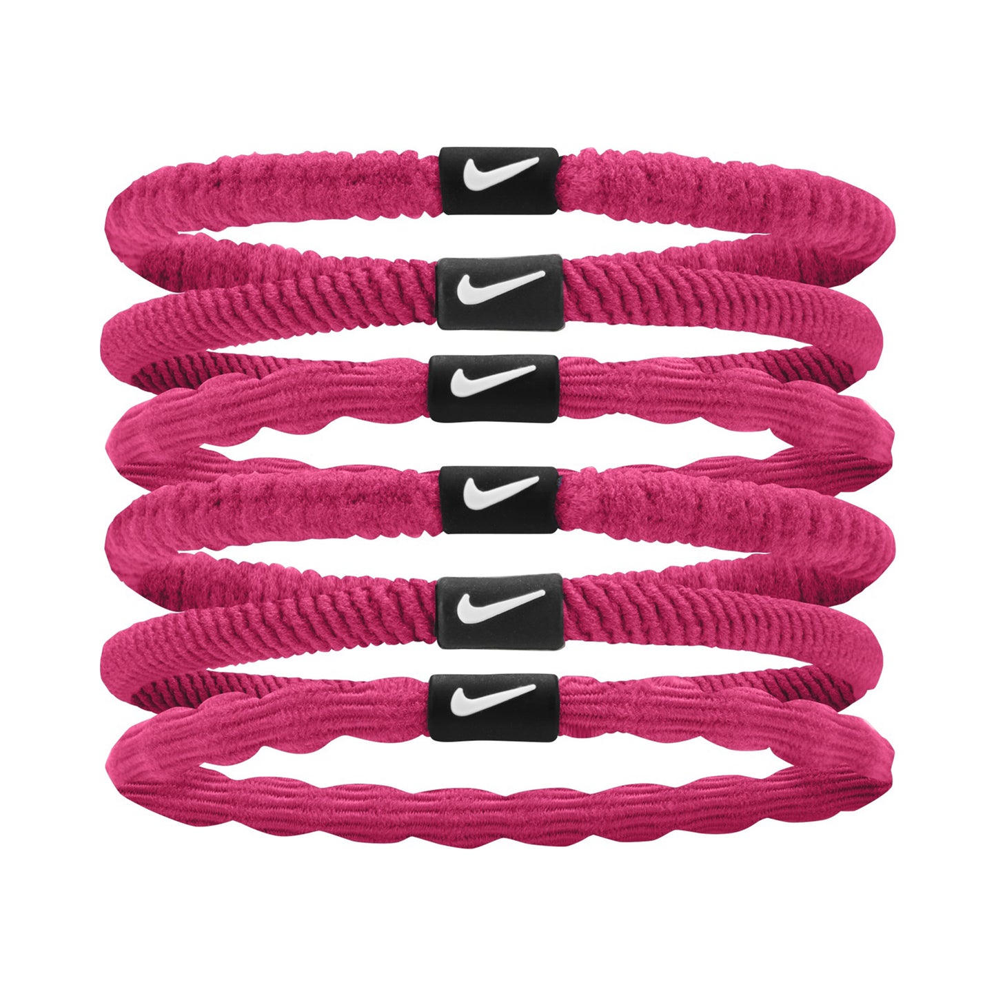 Nike Flex Hair Tie Hårbånd Pakke med 6 Unisex - pink,