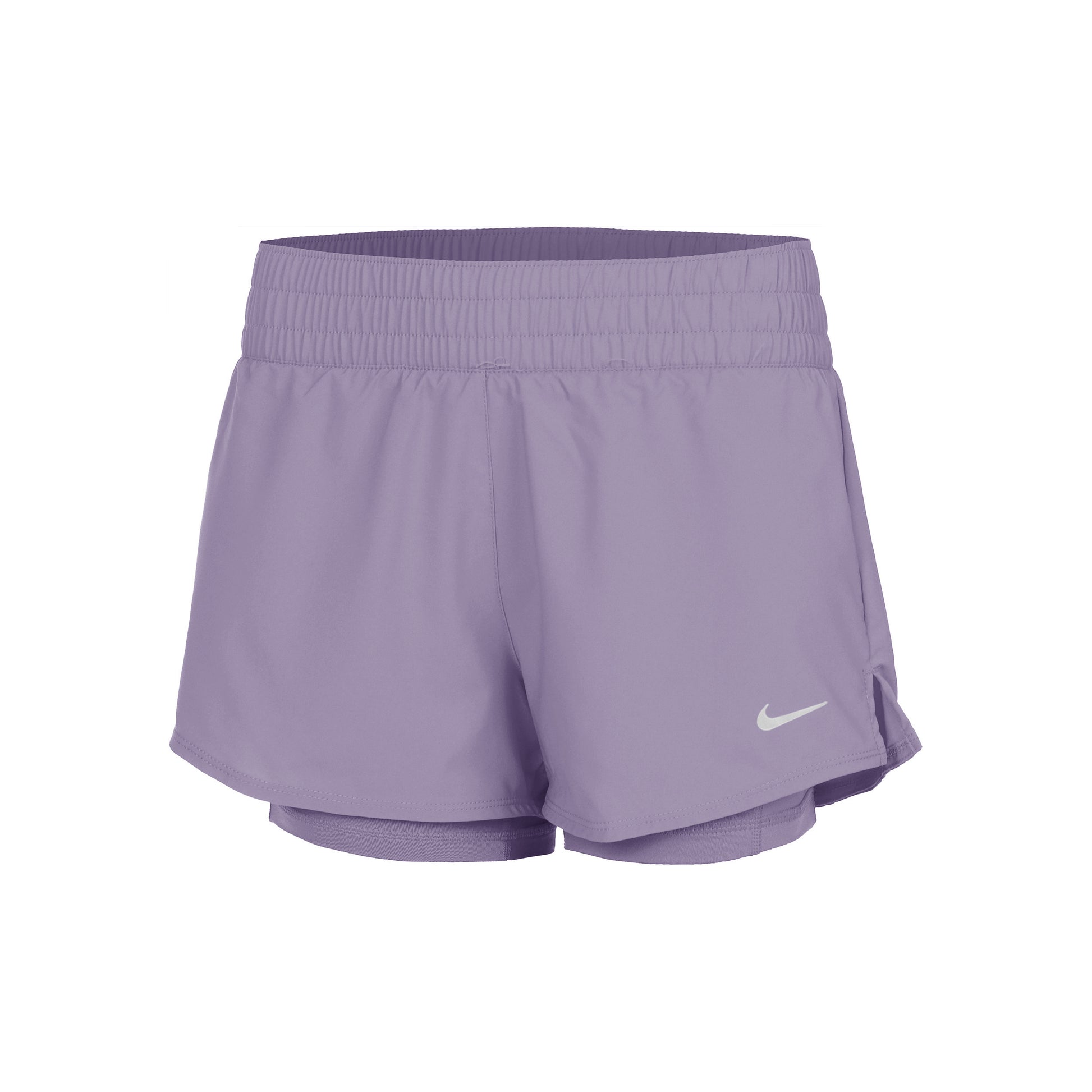 Nike Dri-Fit One Mid Rise 2in1 3in Shorts Damer - syren,