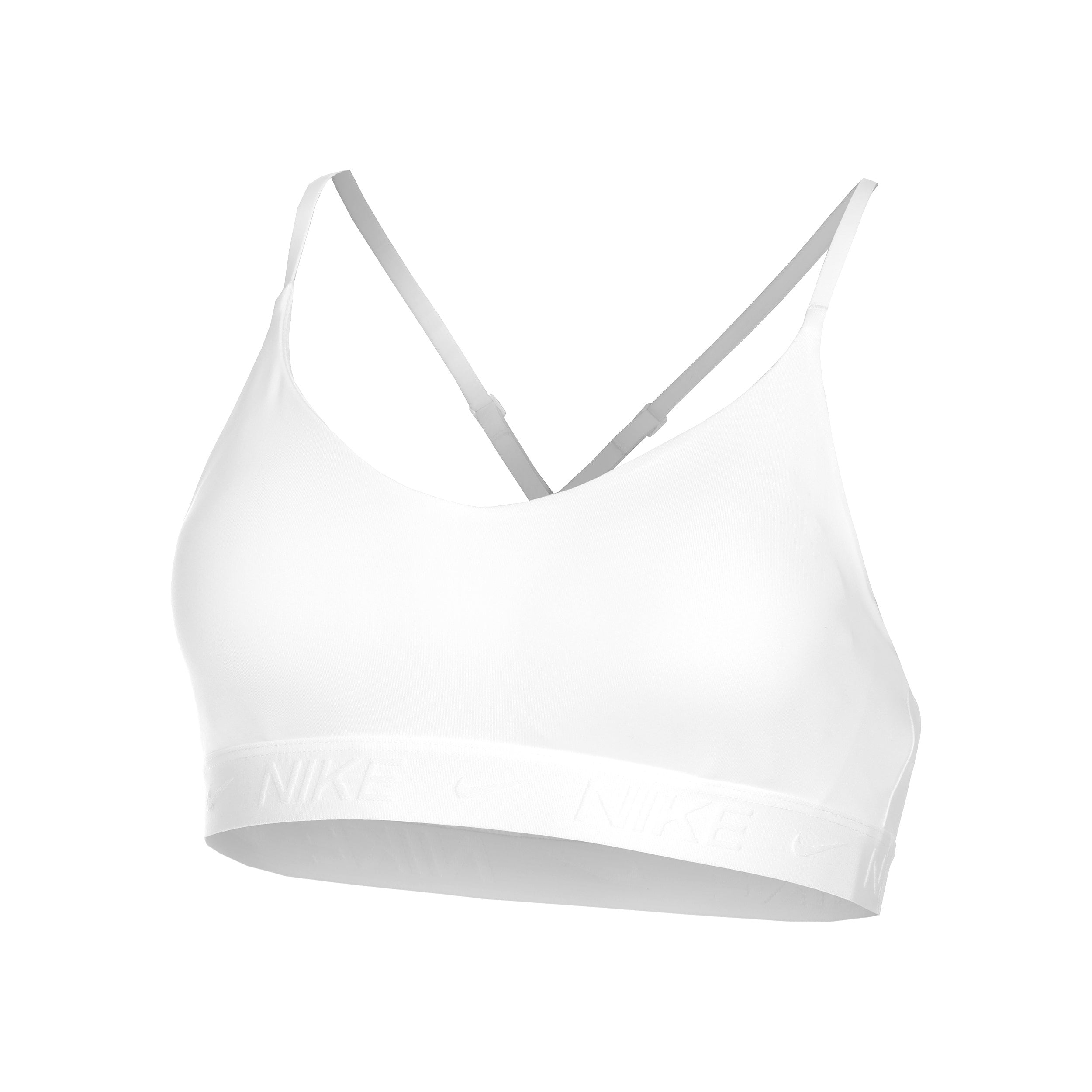 Nike Dri-Fit INDY LGT Support Sports-BH Damer-hvid