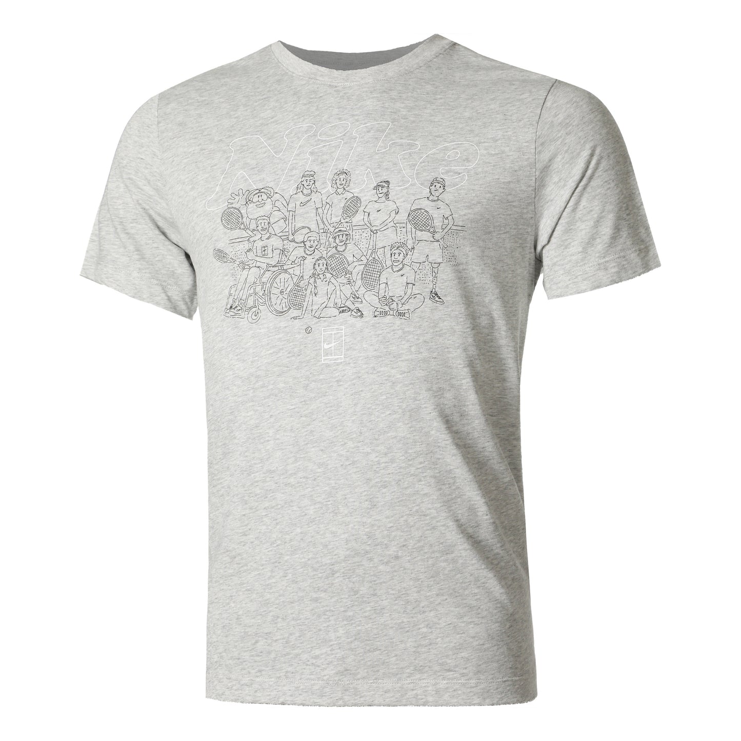 Nike Dri-Fit Court Club OC T-shirt Herrer - grå,