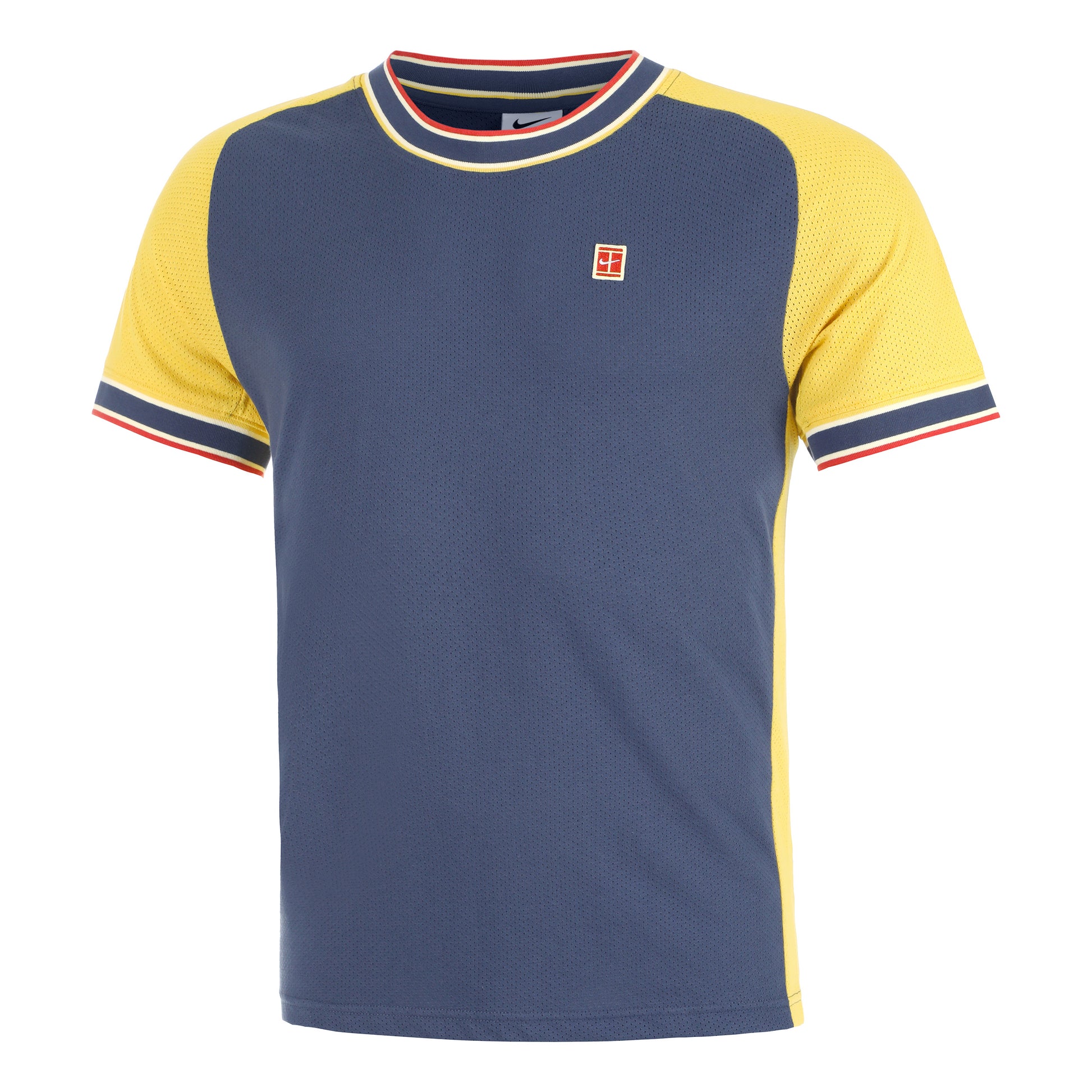 Nike Court Heritage T-shirt Herrer - mørkeblå, flerfarvet