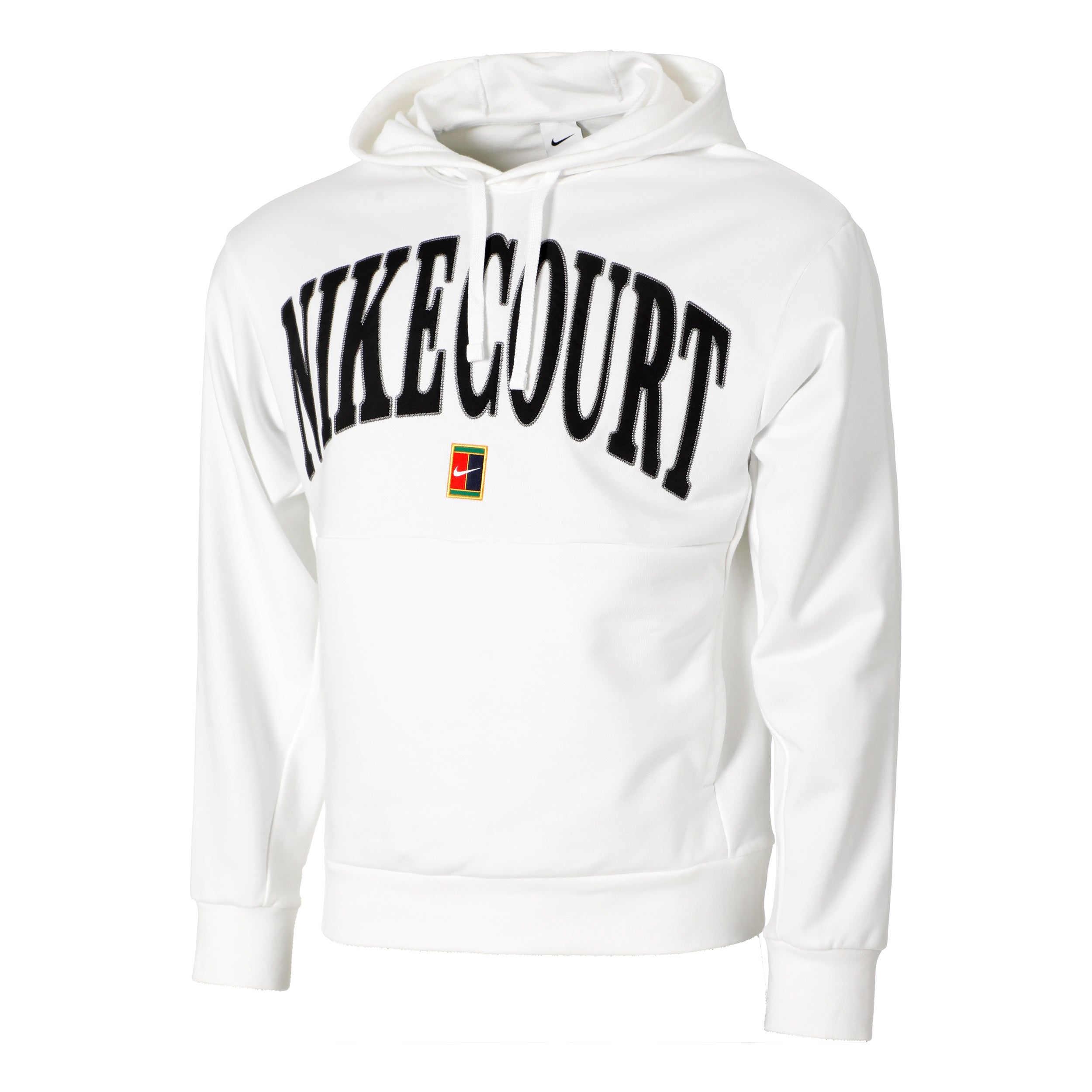 Nike Dri-Fit Fleece Heritage Hættetrøje Herrer-Hvid,Sort