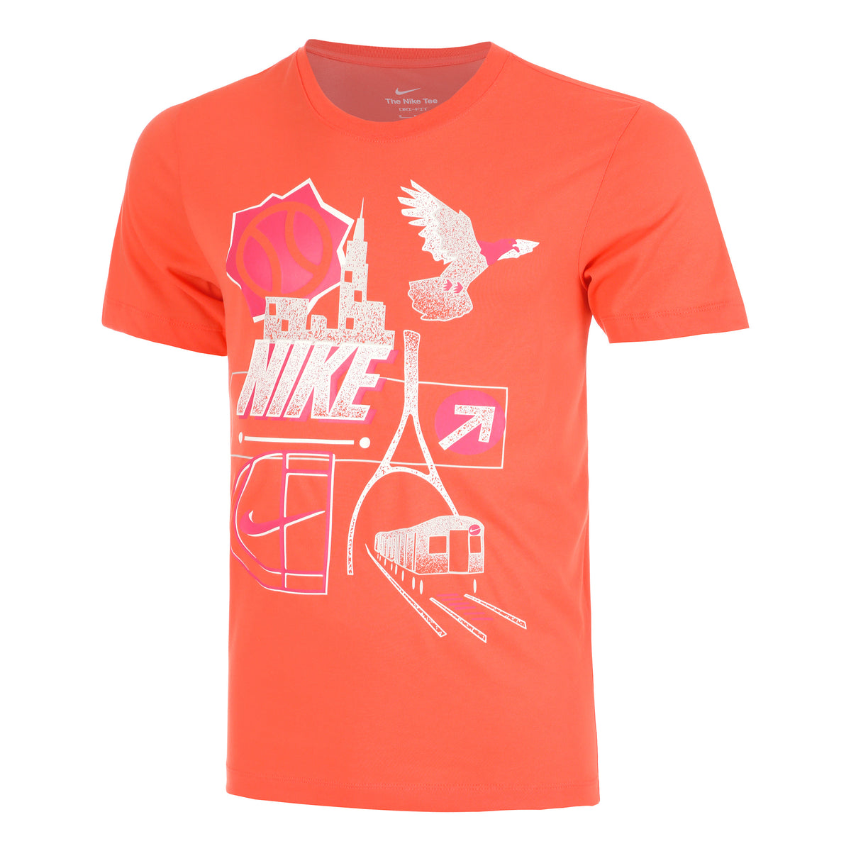 Nike Dri-Fit OC T-shirt Herrer - orange, flerfarvet